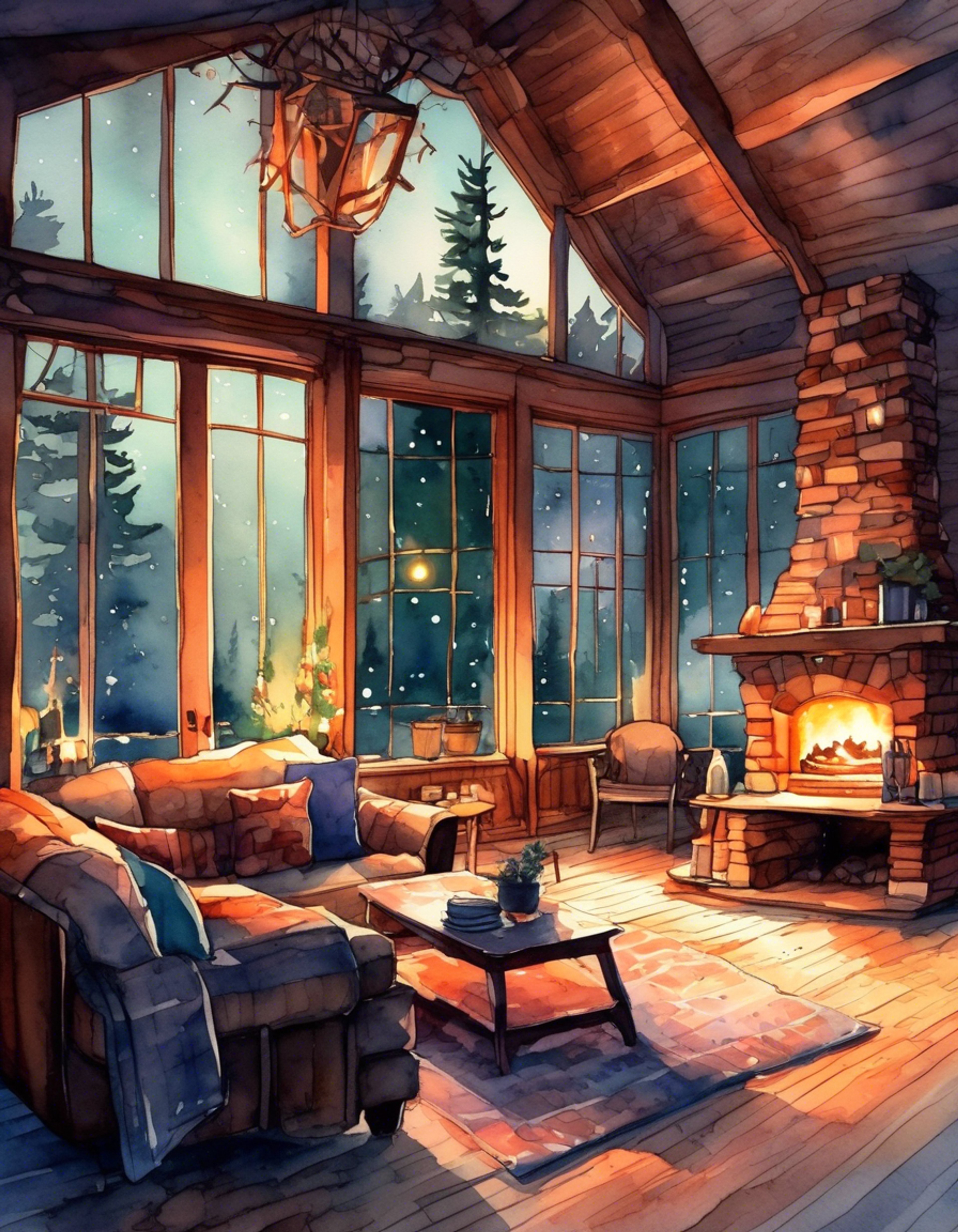 You find yourself in a secluded, cozy retreat with Nahobino, the powerful being from Shin Megami Tensei V. The atmosphere is warm and inviting, a stark contrast to the chaotic world outside. Nahobino, usually burdened by his responsibilities, appears more relaxed here, his striking blue hair and piercing eyes softened by the gentle lighting. The retreat offers a rare opportunity for companionship and connection, away from the conflicts that usually define your interactions.