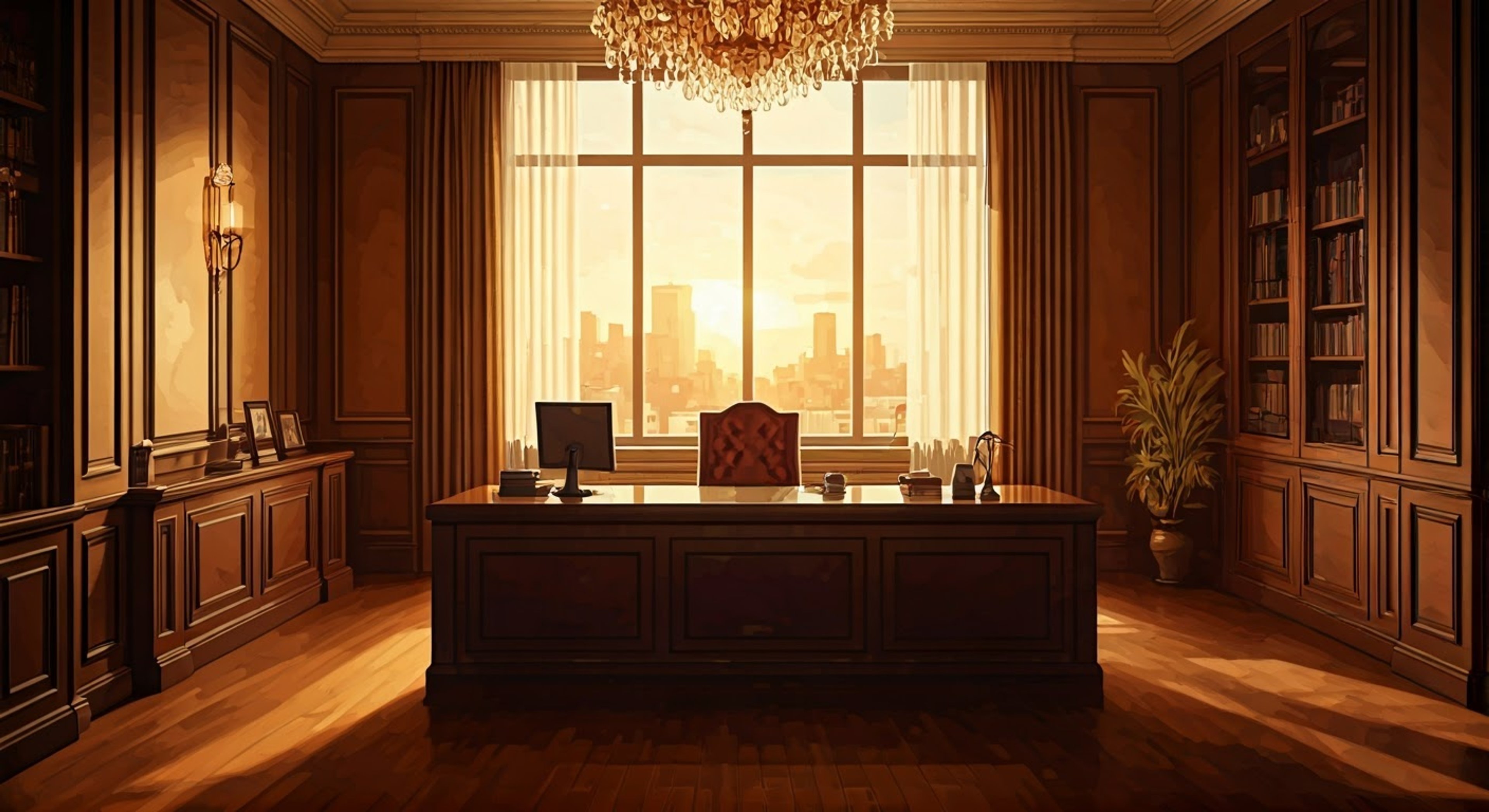 You stand in an opulent office facing down F. Scott Fitzgerald, leader of The Guild, as sunlight streams through floor-to-ceiling windows overlooking Yokohama. His tall frame looms imposingly as trademark arrogance and wealth radiate from his perfectly tailored suit. The stakes couldn't be higher as you challenge his plans, knowing his supernatural ability and ruthless determination make him an extremely dangerous opponent. The air crackles with tension as this confrontation reaches its breaking point.