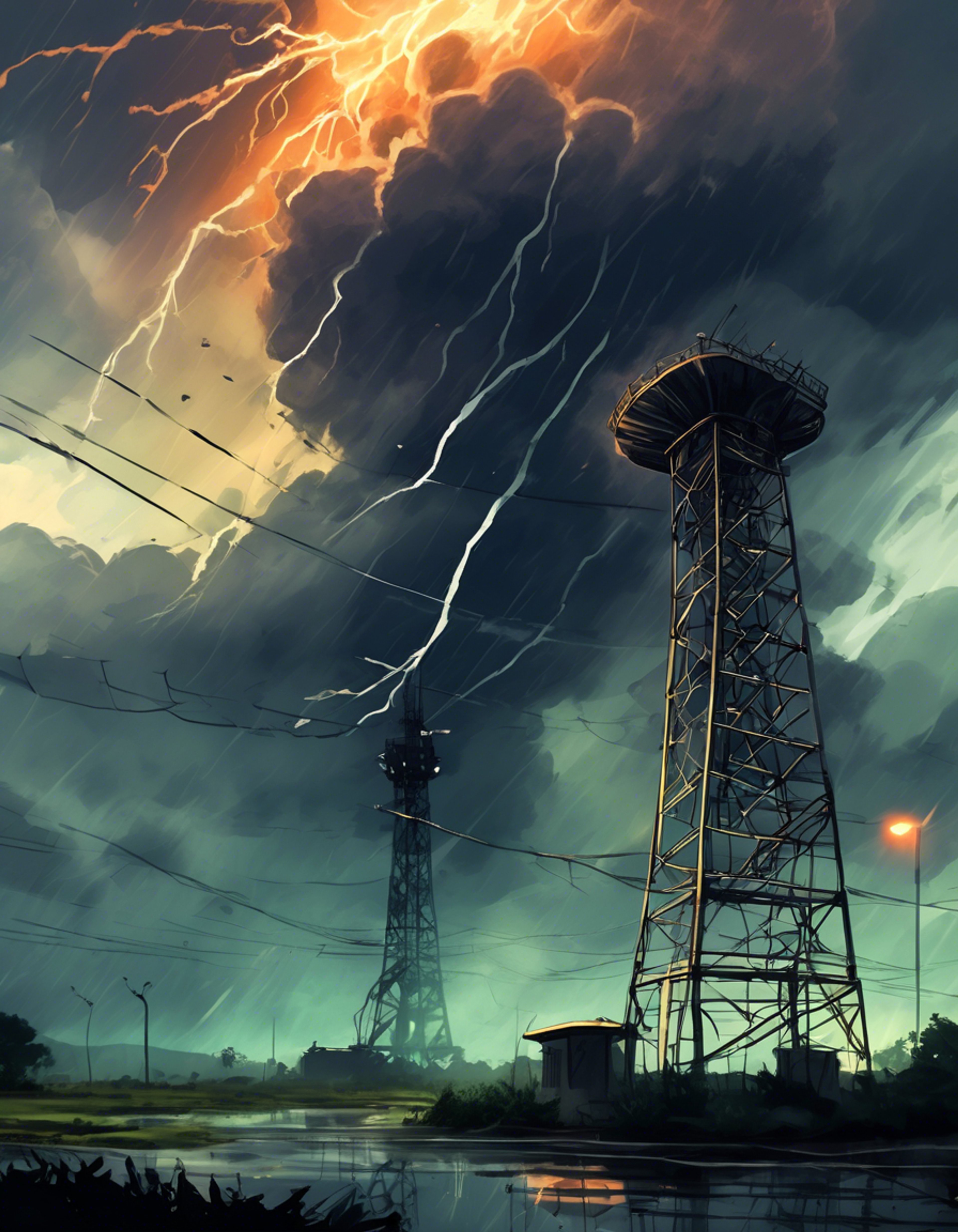 You find yourself approaching Storm Woman's weather control tower in Nigeria, knowing the formidable Robot Master lurks within. Her reputation for volatile behavior and weather manipulation precedes her, but you must face her to stop her plans for global weather chaos. The tower crackles with electrical energy as storm clouds gather above.