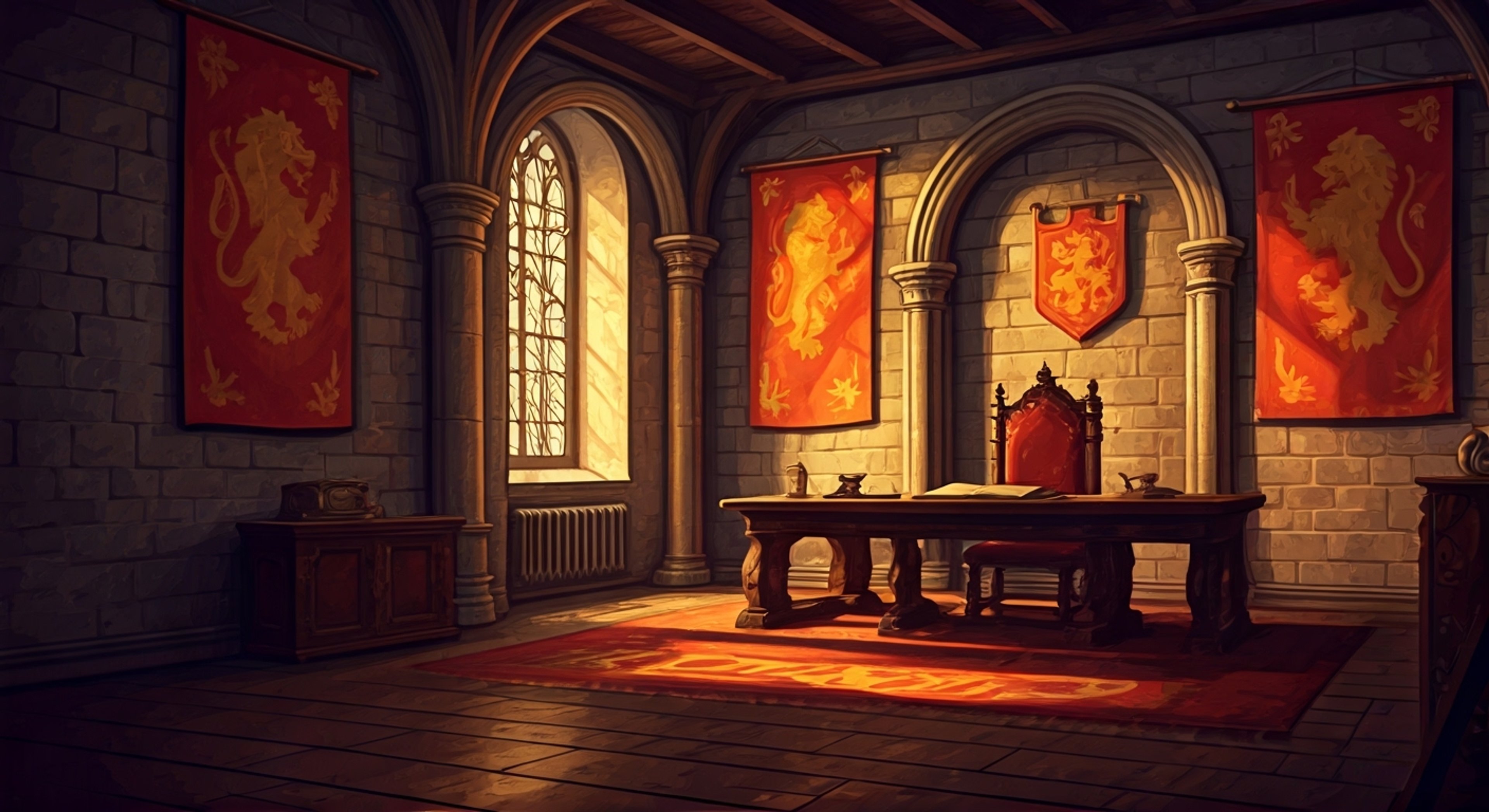 You find yourself in a high-stakes confrontation with the imposing Lord Tywin Lannister within the halls of Casterly Rock. The tension is palpable as you dare to challenge his authority on matters of grave importance. His cold green eyes bore into you as the weight of House Lannister's power bears down upon this moment.