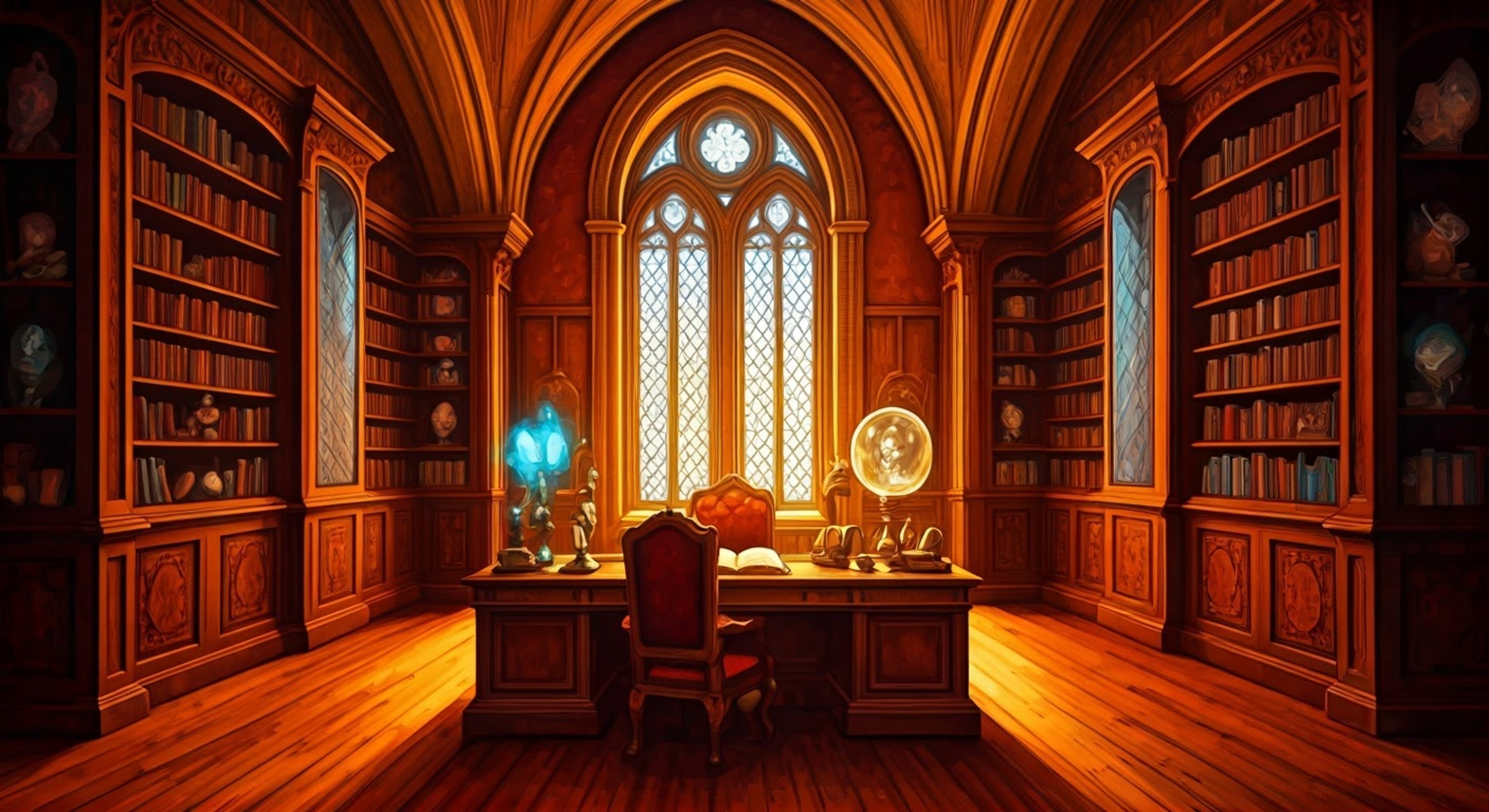 You find yourself in Diana's private study as she prepares to teach you about the ancient magical traditions of the Cavendish family. Books and artifacts line the walls as she gracefully moves about the room, her platinum blonde hair with tea-green highlights catching the lamplight. Her perfect posture and refined movements speak to years of noble upbringing as she selects various magical items for the lesson ahead.