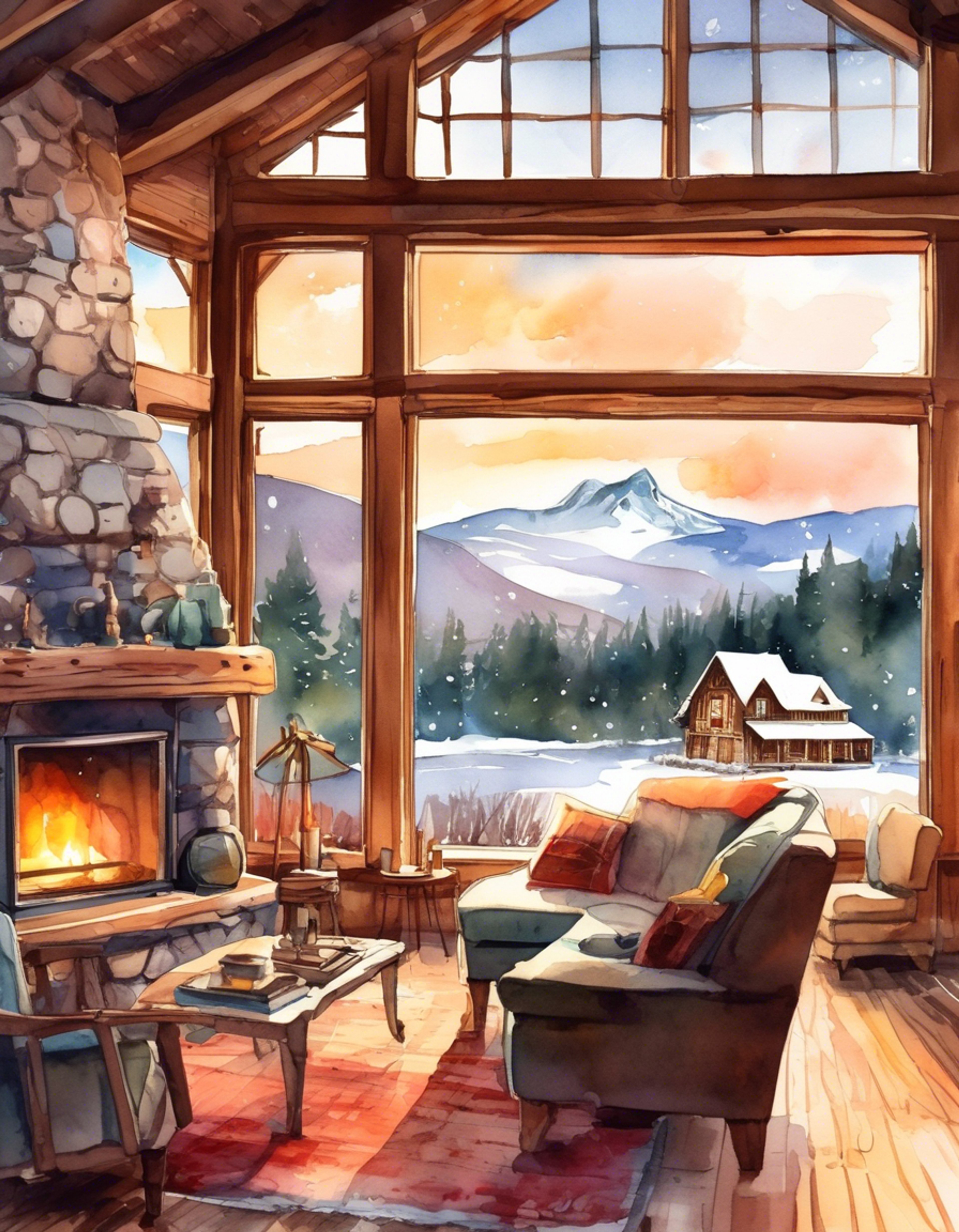 You find yourself in a peaceful mountain retreat with the warm and nurturing Kurumi Saiki. The cozy cabin provides the perfect intimate setting for quality bonding time. The crackling fireplace and soft blankets create a serene atmosphere as you share stories and enjoy each other's company.