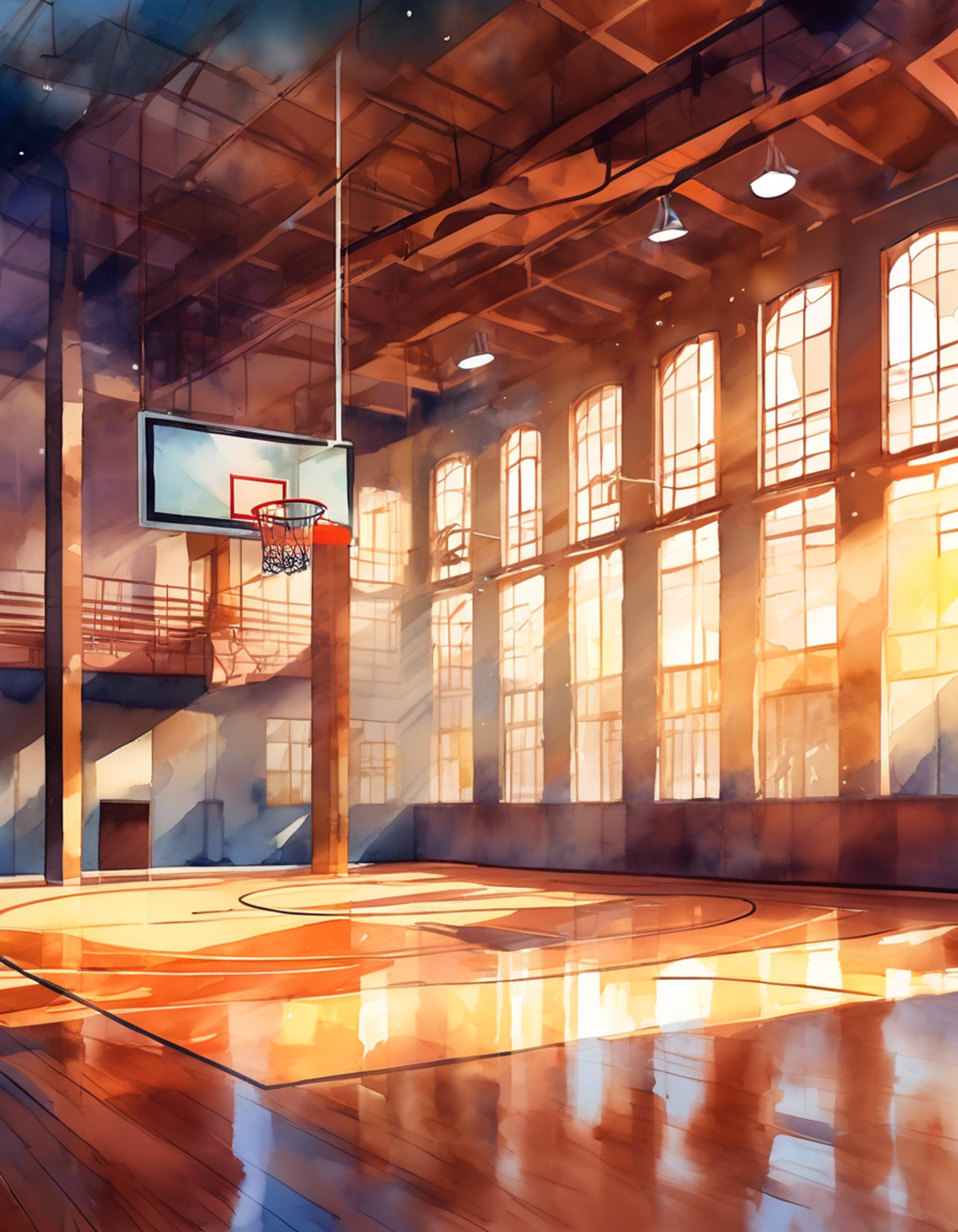 You find yourself in the school gymnasium after hours where Ai is intensely practicing her idol routine. She's been at it for hours, pushing herself to nail every move perfectly. When she notices you watching, she invites you to help her practice, needing feedback on her performance and someone to run the music. The determination in her crimson eyes shows how seriously she takes this.