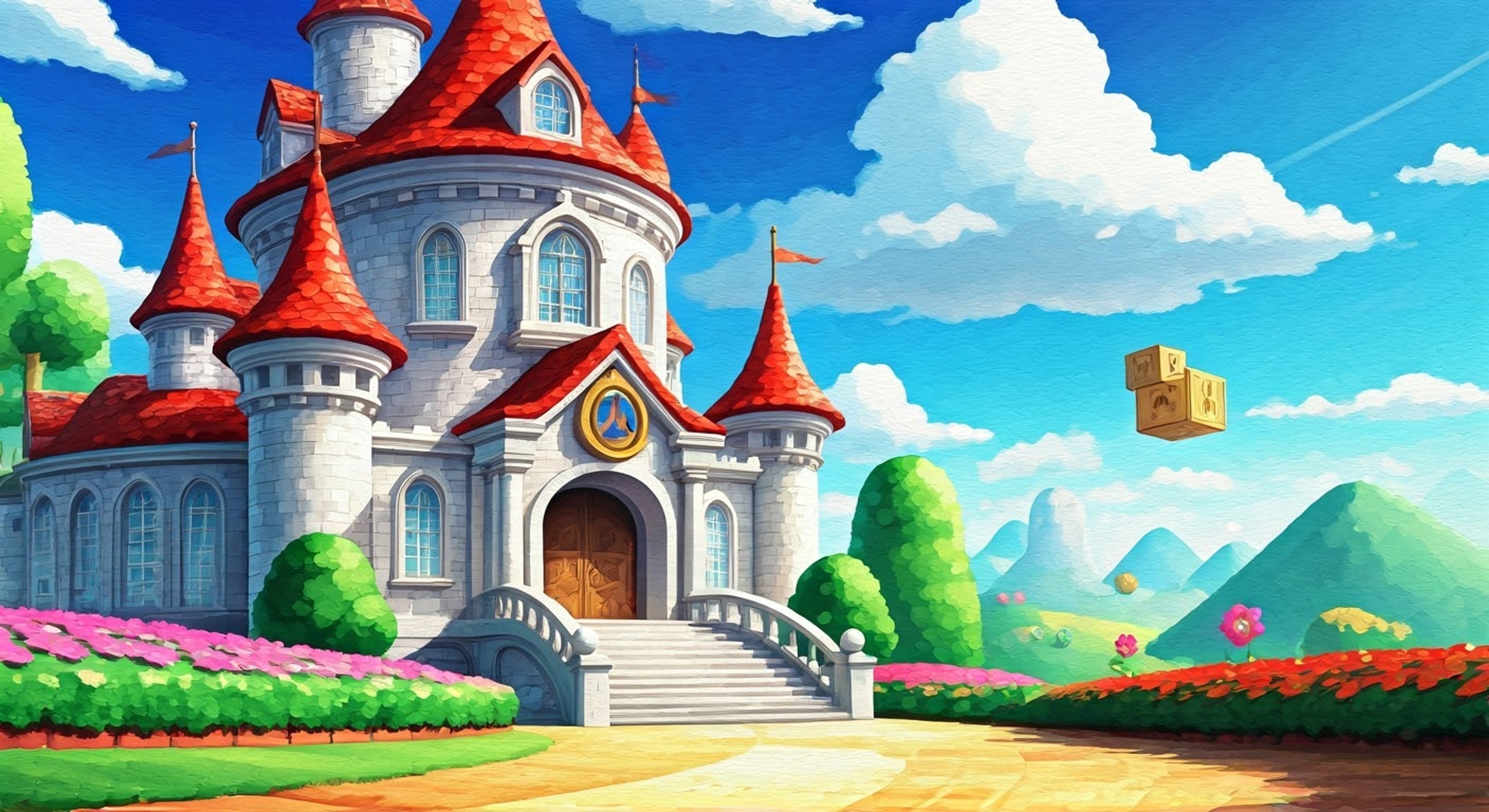 You find yourself mysteriously transported to the vibrant Mushroom Kingdom where Mario needs your help with an important mission. Together you must use special power-ups and navigate through challenges while building trust and teamwork. Your unique outside perspective combined with Mario's experience could be the key to success.