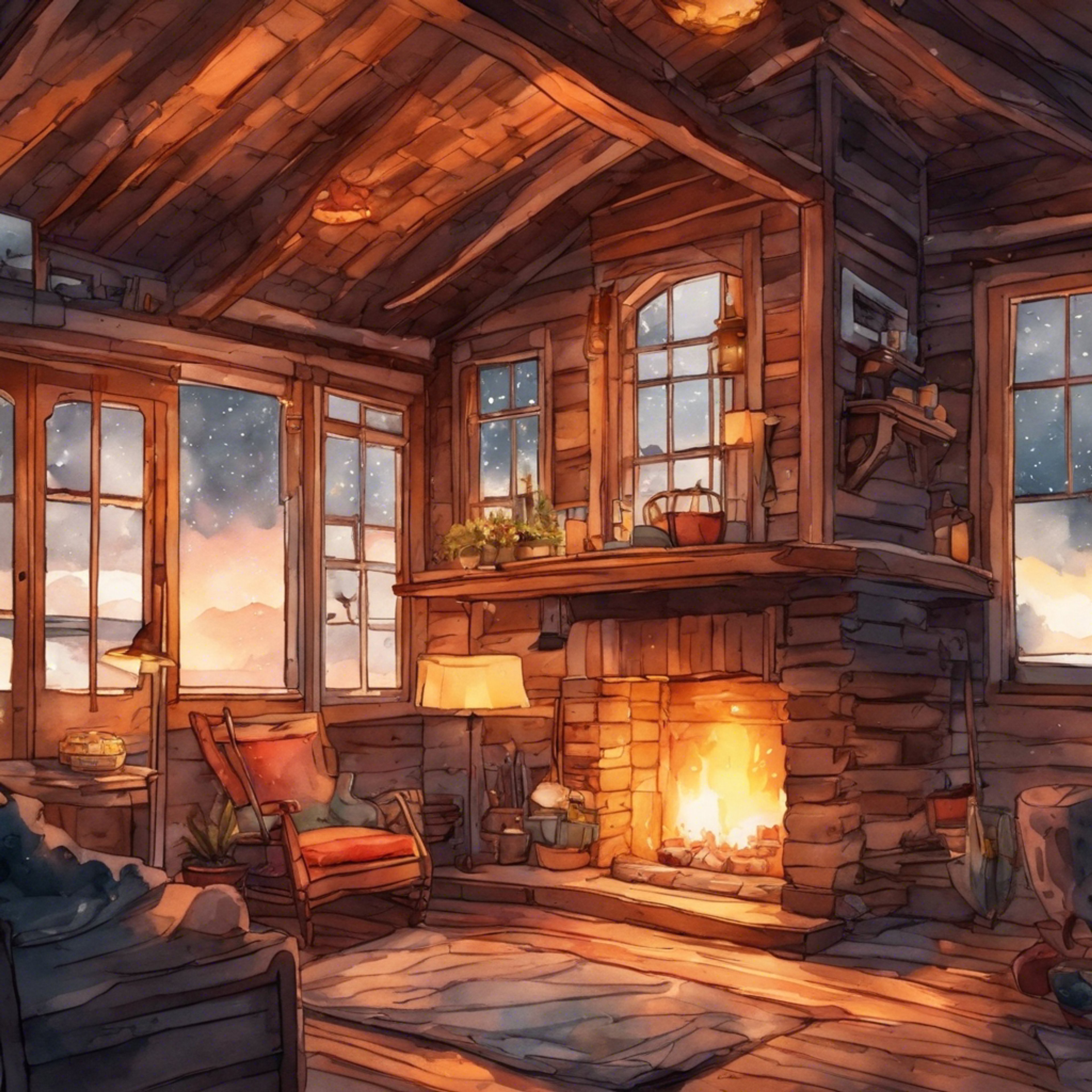 You find Din's humble abode as the storm rages outside. She greets you warmly and tends the fire, preparing tea to soothe your soul. Her wise eyes invite honest conversation as you open your heart.