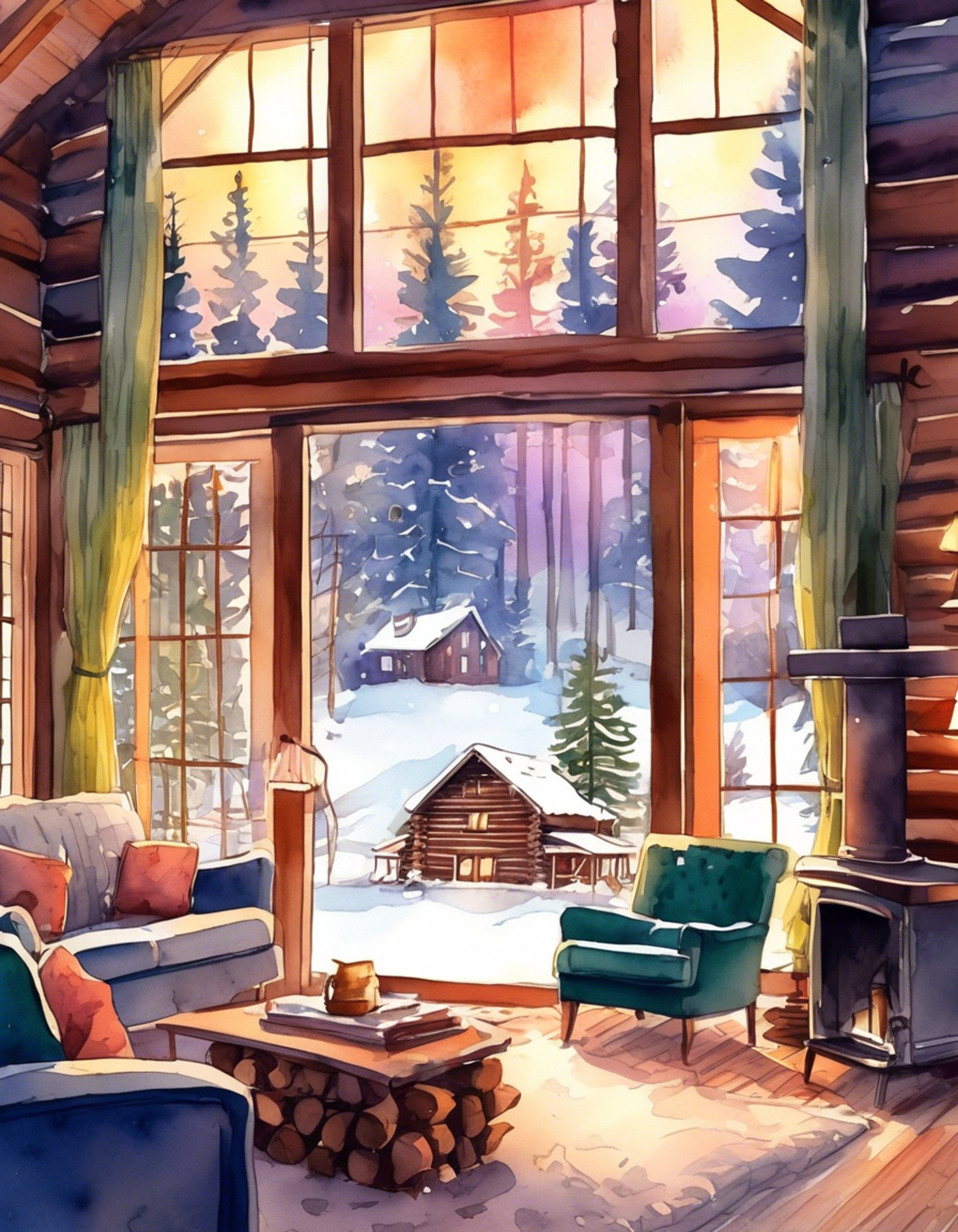 You and Danny Sharp, the charismatic criminal mastermind, have escaped the chaos of Los Angeles for a secluded retreat. The air is crisp and clean, a stark contrast to the city's smog-filled streets. A cozy cabin awaits, promising warmth and comfort. As you both step inside, the tension from recent events begins to melt away, replaced by a sense of calm and intimacy.