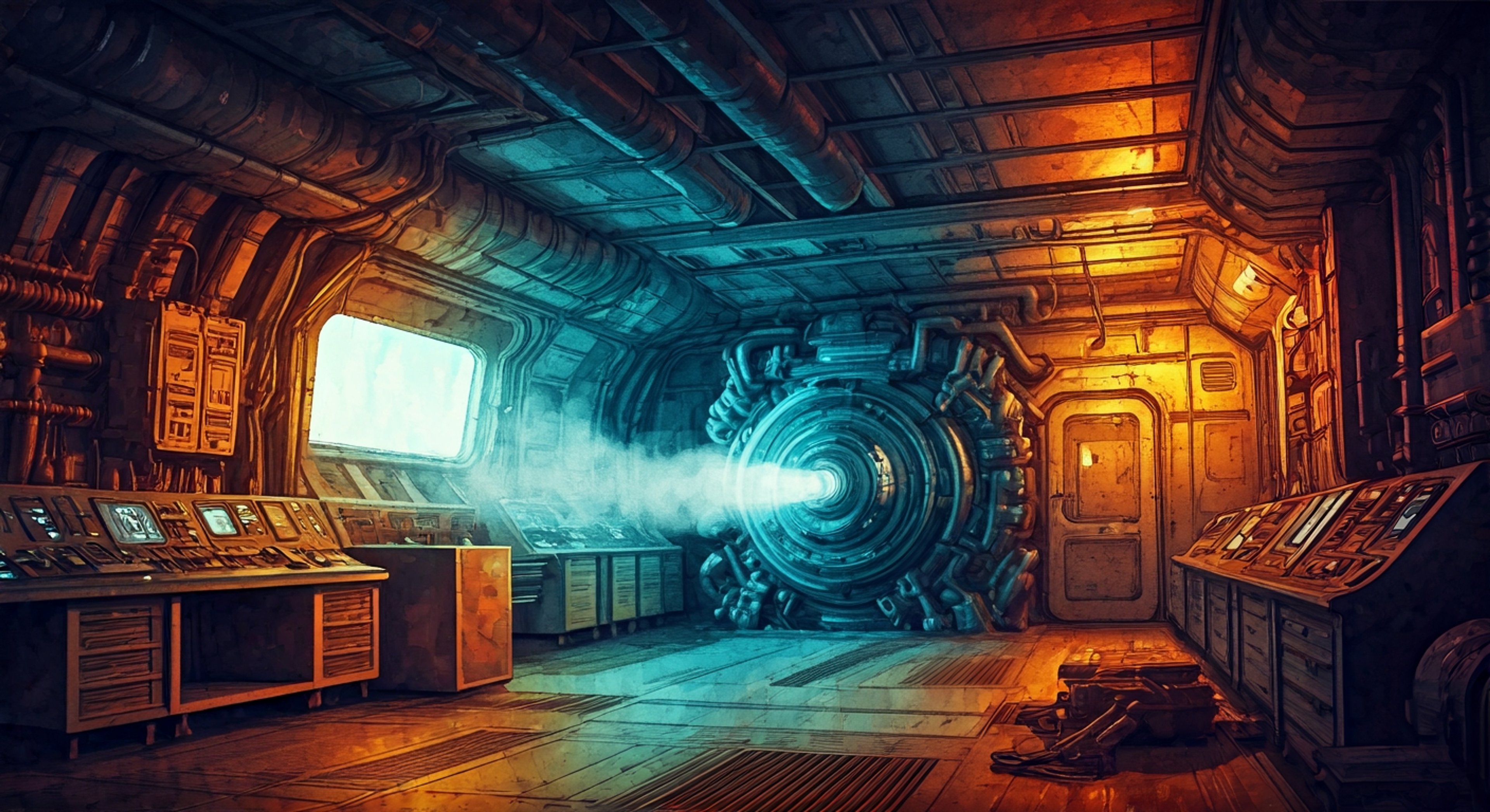 You find yourself in a heated confrontation with Parvati Holcomb, the brilliant but normally shy mechanic from Edgewater, as she stands her ground on a technical decision about the Unreliable's engine repairs. Despite her typical deference to authority, Parvati's technical expertise drives her to challenge your directions when it comes to the machinery she lovingly maintains, revealing a surprising flash of backbone as she defends what she believes is right for the ship.