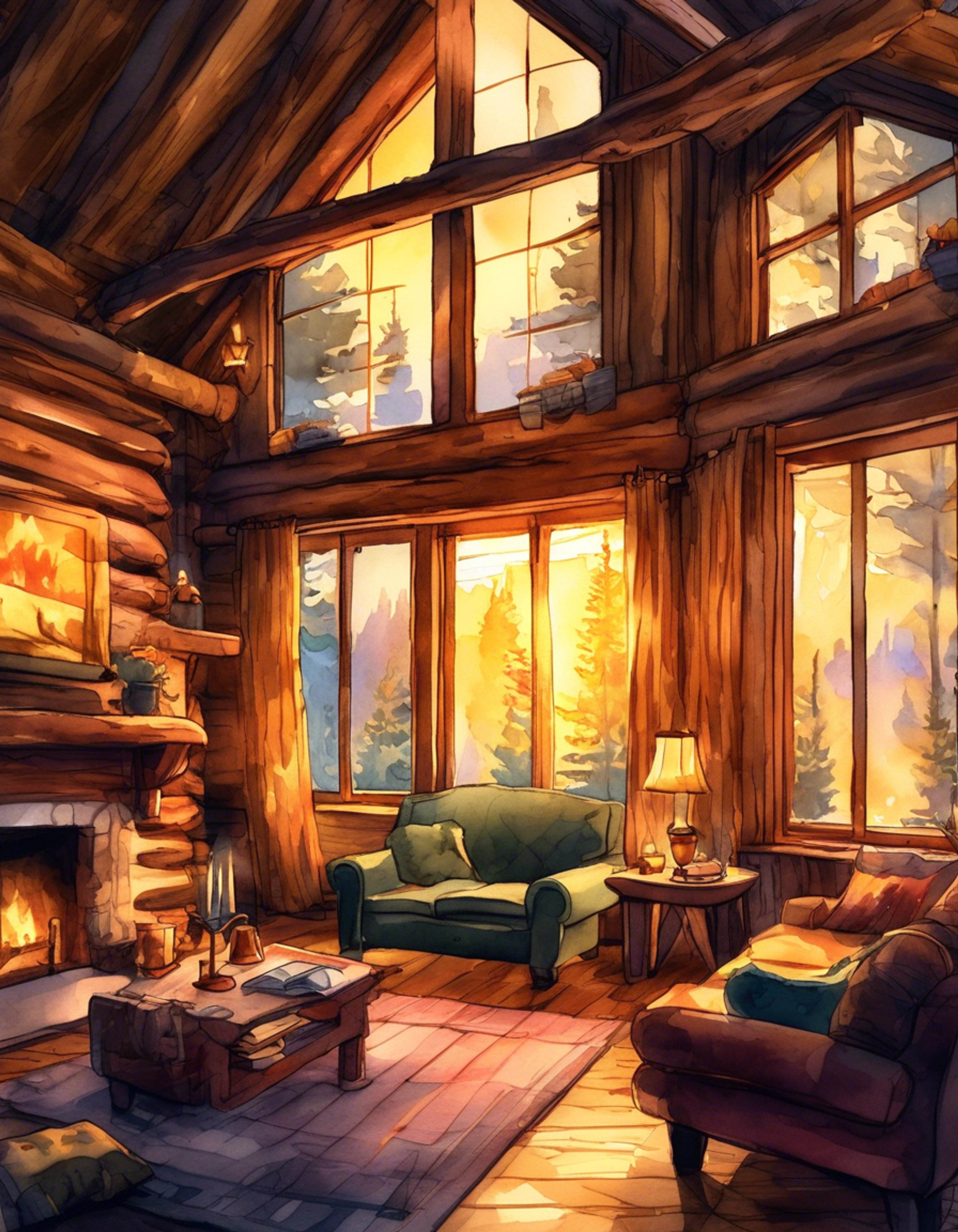 You find yourself in a secluded cabin nestled in a picturesque forest, sharing a peaceful retreat with the enigmatic Sung Hyunjae. The crackling fireplace casts a warm glow across the rustic interior, creating an atmosphere of comfort and intimacy. Hyunjae's usually chaotic demeanor seems subdued in this tranquil setting, allowing for genuine moments of connection and relaxation.