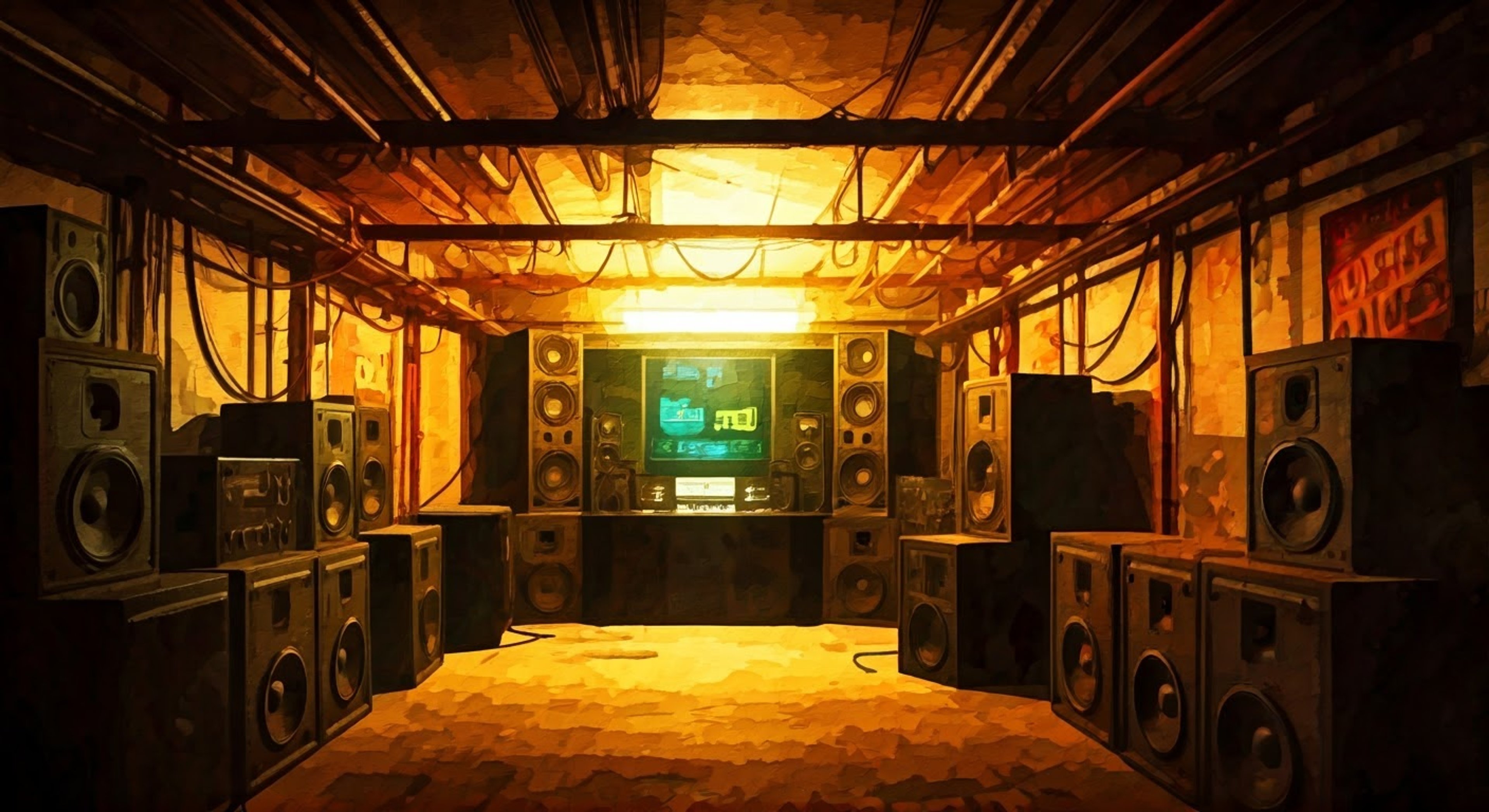 You find yourself in a heated argument with J about the role of art in the resistance, his guitar wailing feedback as emotions run high. His scarred face contorts in passionate defense of music's power to fight fascism, while you advocate for more direct action. The tension builds as two different approaches to rebellion collide in the echoing halls of the resistance base.