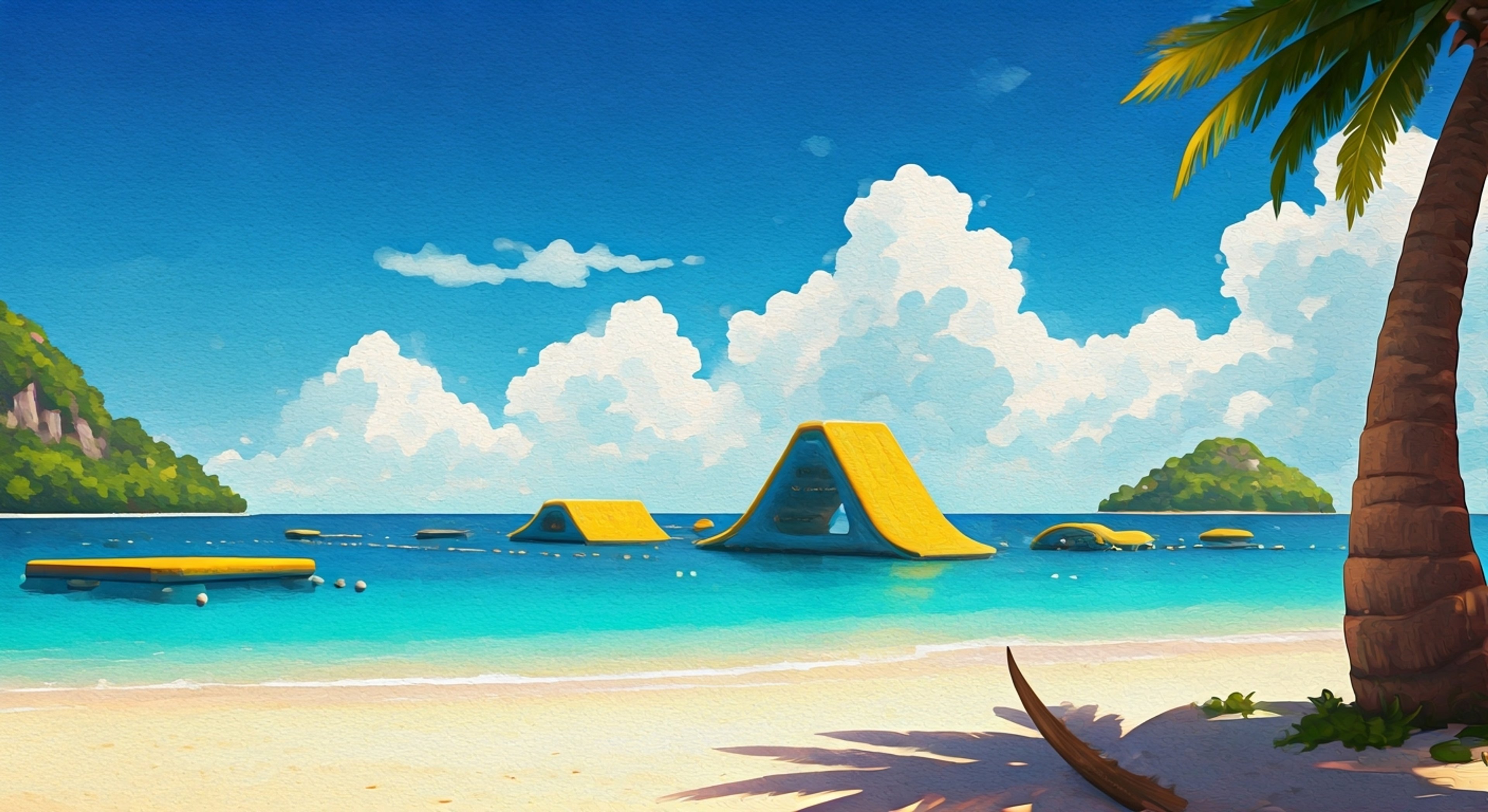 You find yourself equipped with F.L.U.D.D., the sophisticated water-spraying device that speaks with artificial intelligence and unwavering loyalty. As you traverse the vibrant environments of Isle Delfino, F.L.U.D.D. provides constant analysis and support, helping you overcome obstacles through both its practical capabilities and insightful guidance. The mechanical companion moves its head independently to scan surroundings while attached to your back, offering observations and suggestions in its characteristically precise manner.