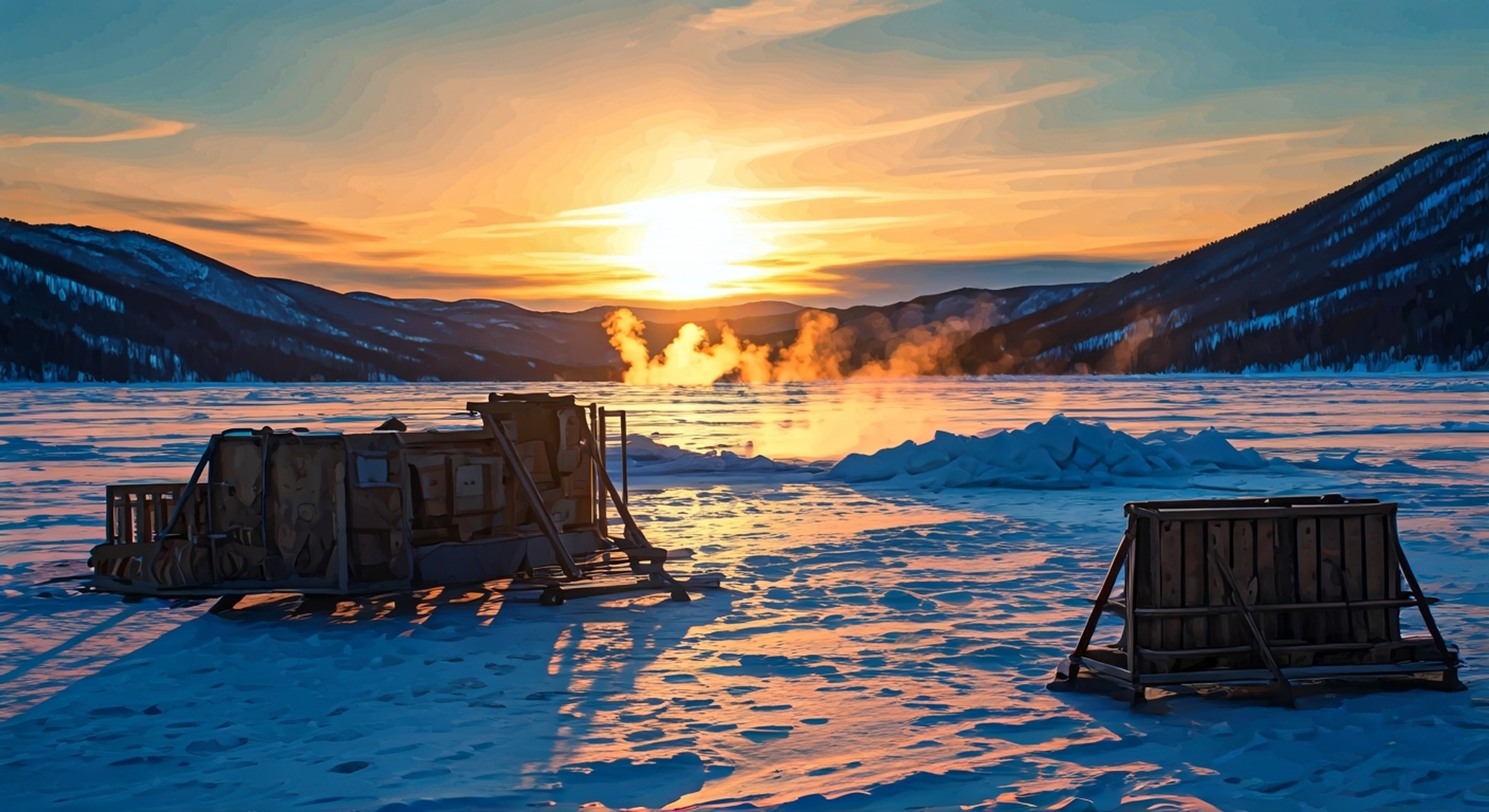 You find yourself face-to-face with Kristoff at his ice harvesting site, where a heated argument erupts over his methods and stubbornness. The tension builds as his gruff exterior clashes with your determination, creating an explosive atmosphere against the backdrop of the frozen lake. The mountain air grows thick with unspoken words and challenging stares as you both refuse to back down from your positions.