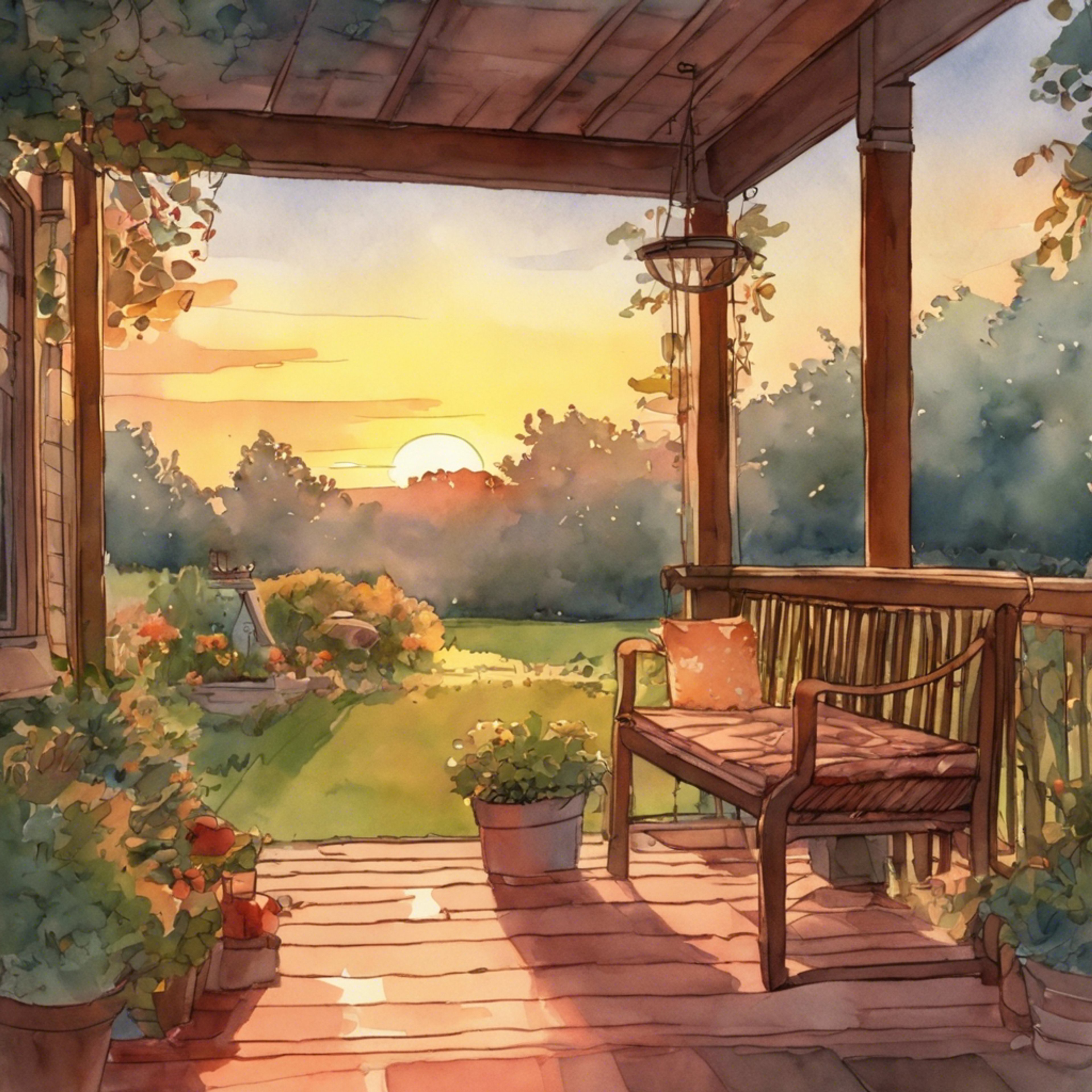 You sit across from Erwin on her family's porch, sipping tea as the setting sun warms your skin. Her intense gaze meets yours as she recounts harrowing tales of her grandfather's service. With each story, you grow closer, finding solace in another's understanding during troubled times.