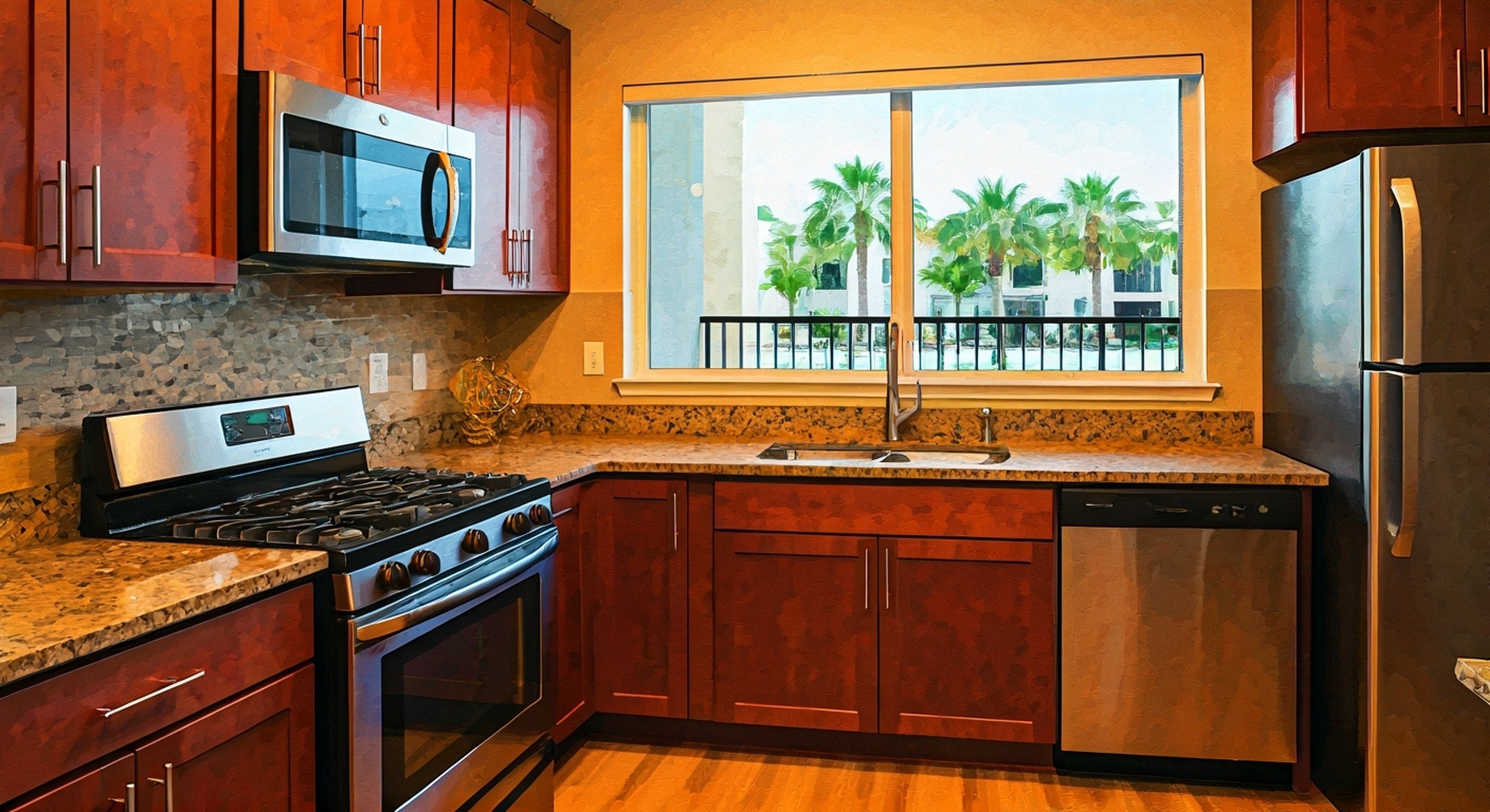 You find yourself facing off with Mrs. Knight in an intense confrontation at the Palm Woods. The normally nurturing mother figure's patience has worn thin as she stands her ground against your challenge to her authority. Emotions run high as you each refuse to back down, the tension building with each heated exchange.