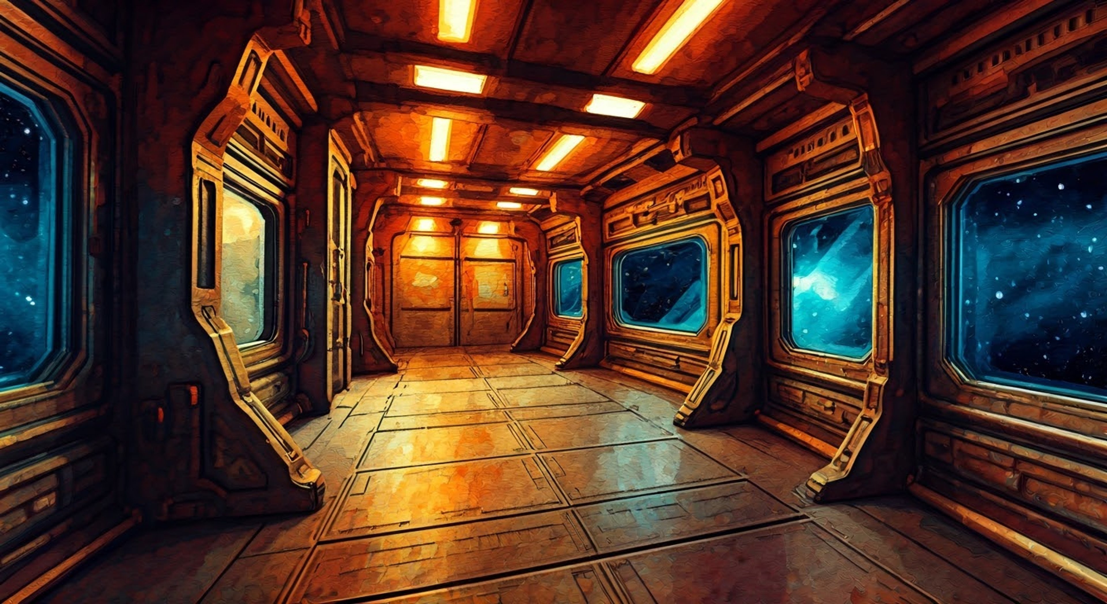 You find yourself face-to-face with the infamous cyborg lawman Boothill aboard the Astral Express, his mechanical legs whirring as he blocks your path. The air crackles with tension as his augmented eyes lock onto you, clearly suspicious of your presence in this restricted area. His hand hovers near his blaster, leather duster swaying in the artificial gravity, while you try to guess if he's here as friend or foe.