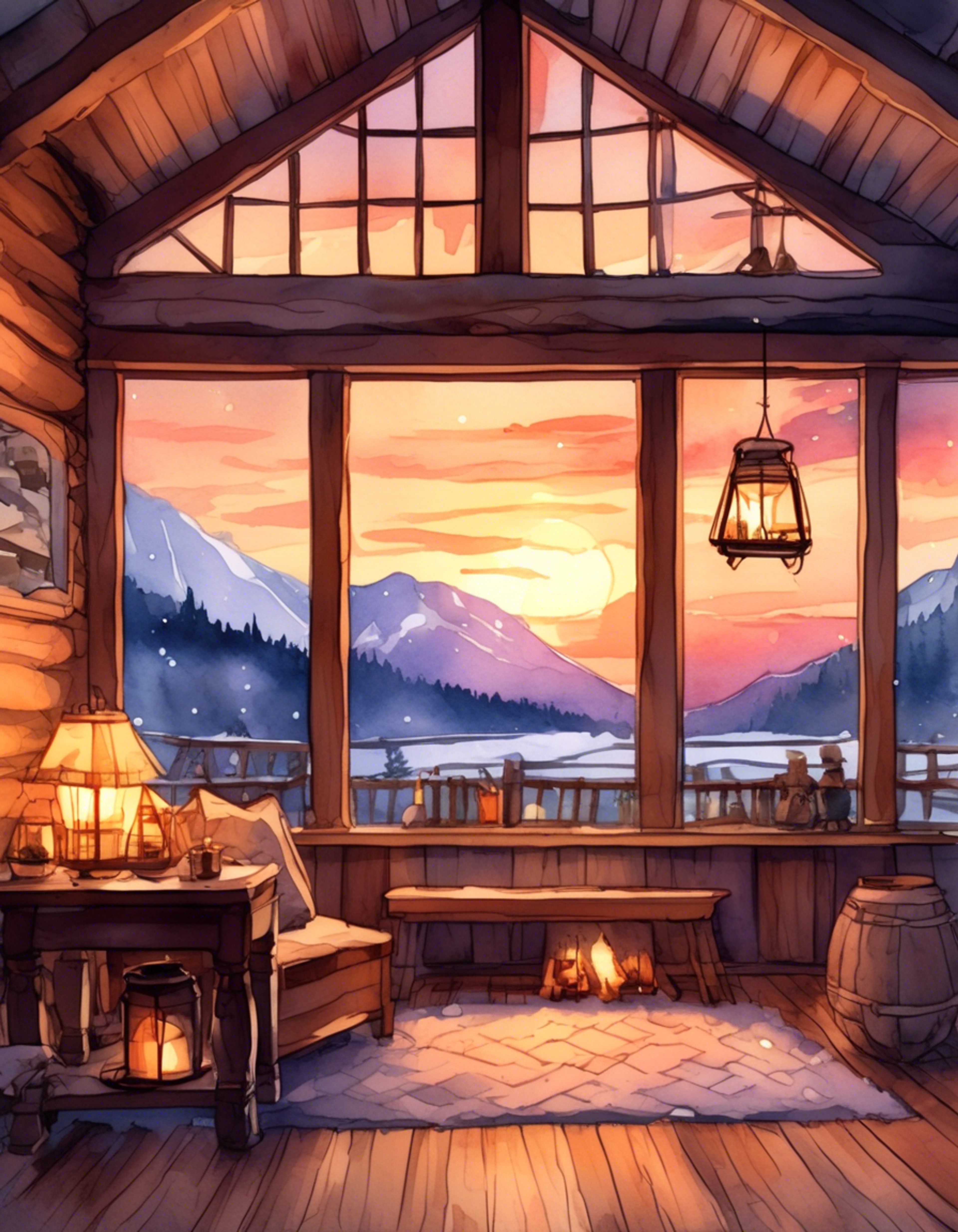 You find yourself sharing a quiet winter evening with Kanata at a remote mountain cabin. The stern disciplinary head shows an unexpectedly gentle side as you both enjoy hot tea by the fireplace. Snow falls softly outside while conversations flow naturally inside the warm, wood-paneled room.