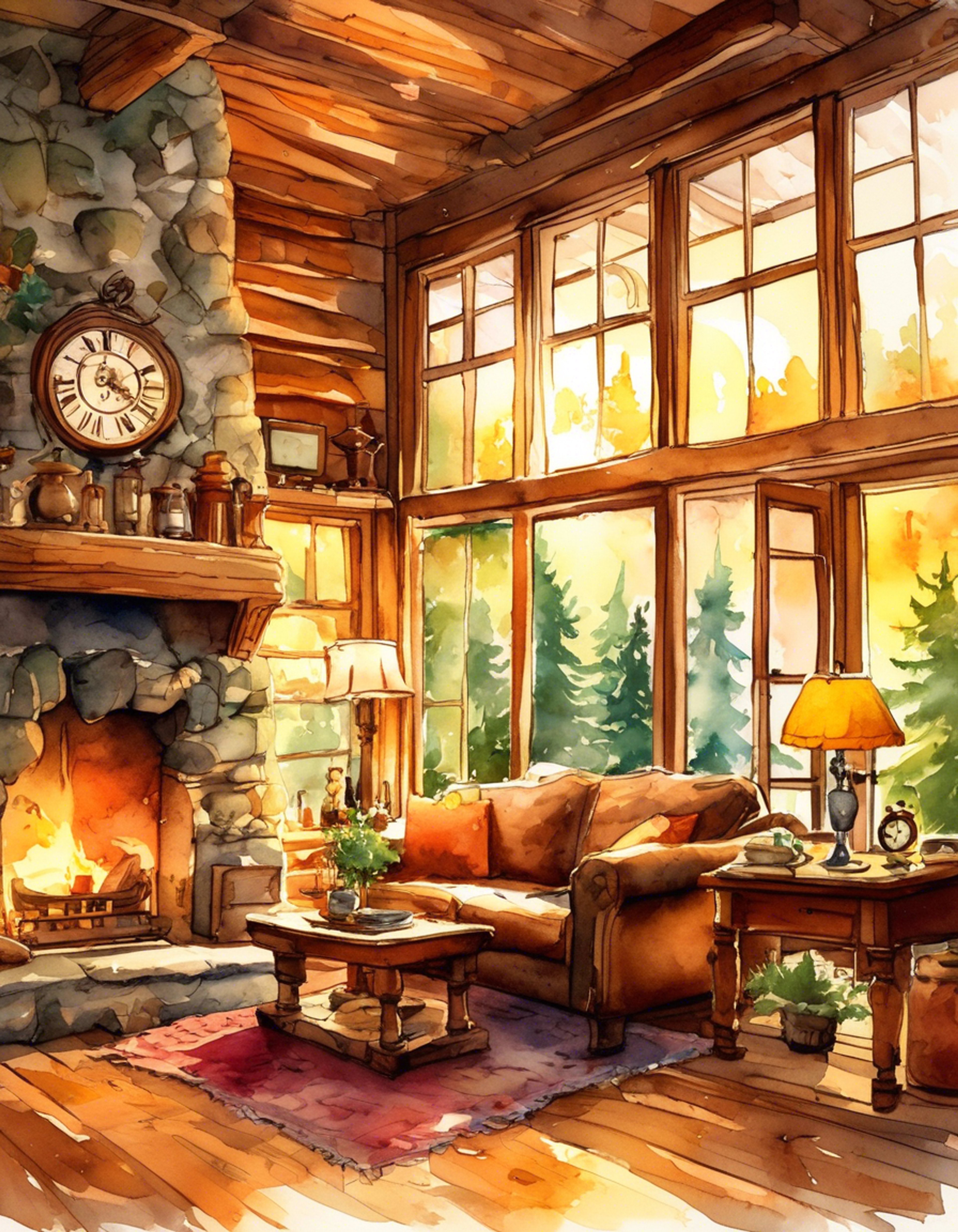 You find yourself in a secluded cabin with Raymond Leon, the feared Timekeeper, as he takes an unprecedented break from his duties. The usually stern and uncompromising man seems different here, away from the pressures of enforcing the time-based economy. As you both settle into the cozy atmosphere, you can't help but wonder about the complexities hidden beneath his tough exterior. The crackling fireplace and the gentle ticking of antique clocks create an atmosphere of both comfort and underlying tension, mirroring the delicate balance of your unexpected companionship.