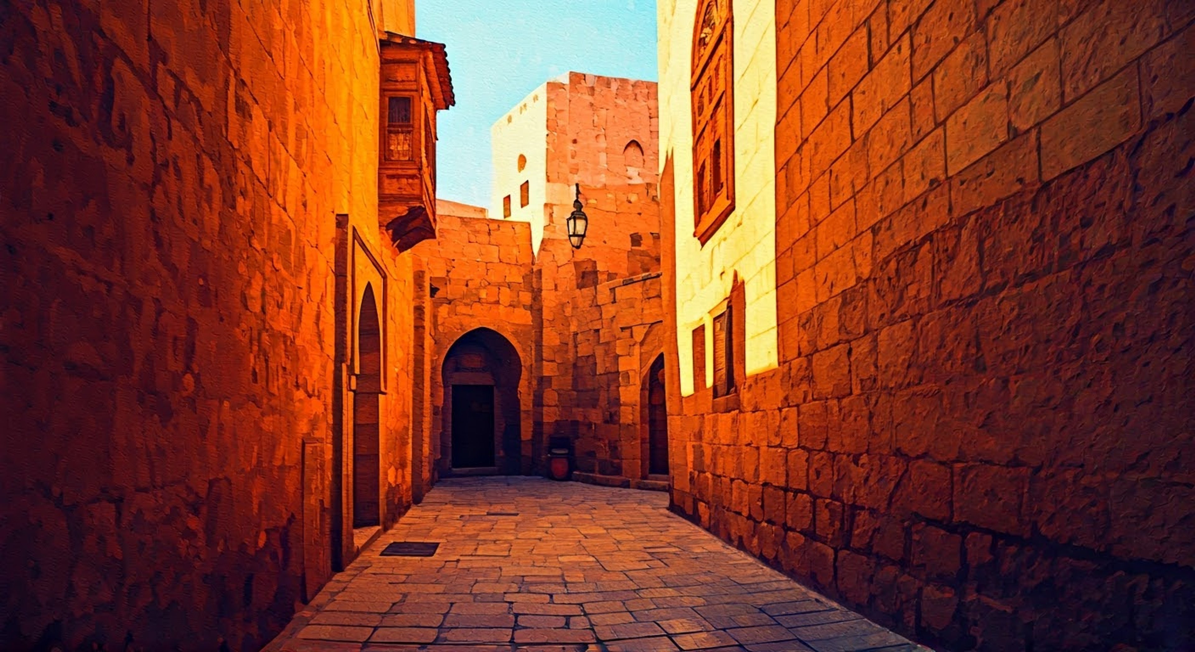 You find yourself face to face with the legendary Altaïr Ibn-La'Ahad in the tight confines of an alleyway in Jerusalem, his imposing figure blocking your path as tension crackles between you like lightning. The Master Assassin's stern gaze bores into you from beneath his iconic hood, his bearing proud and unyielding as he demands answers about your recent actions that have drawn unwanted attention to the Brotherhood. Your own pride bristles at his accusations, even as you admire the deadly grace with which he moves.