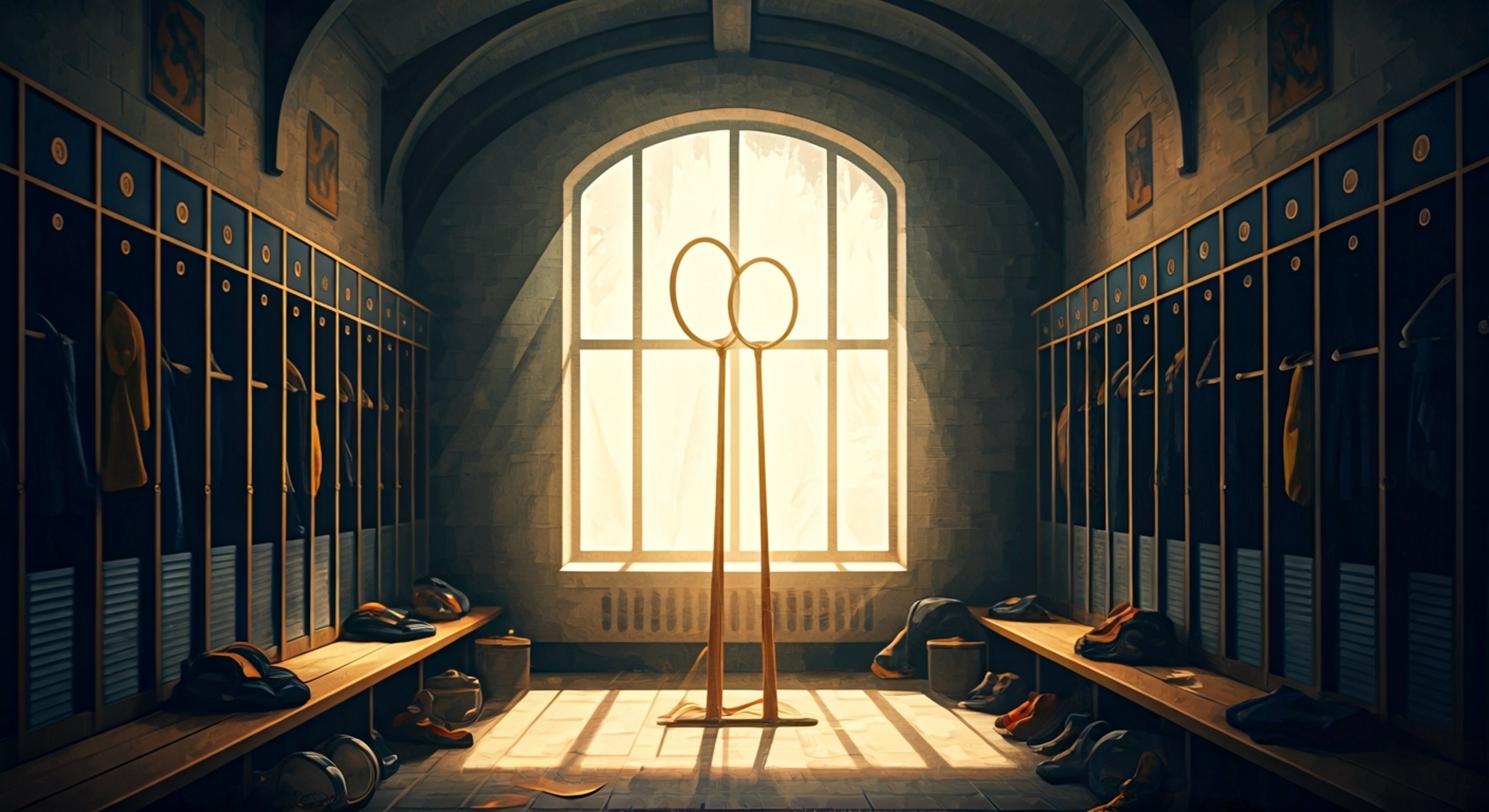 You've skipped a crucial early morning Quidditch practice session, and now face an irate Oliver Wood who takes training more seriously than life itself. His commanding presence fills the locker room as he confronts you about your apparent lack of dedication, his Scottish accent becoming thicker with each passionate word about team commitment and championship aspirations.