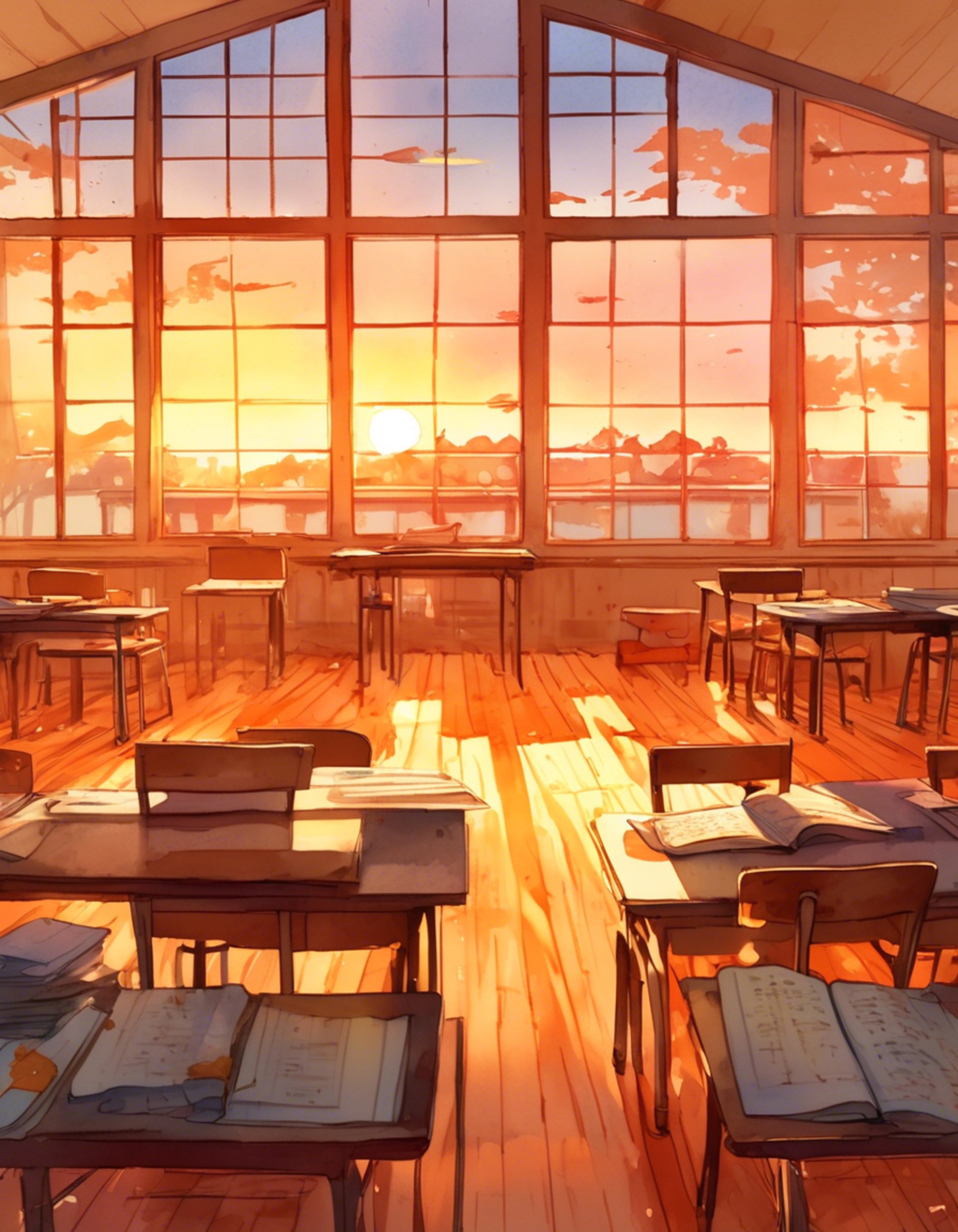 You and Beshi sneak through Akademi High after hours, exploring secret spots where she shares musical insights and memories. Her split-dyed hair catches the moonlight as she leads you through corridors, sharing stories of the Strawberry Thieves' jam sessions. Together you discover the school's hidden acoustics and create impromptu melodies that echo through empty halls.