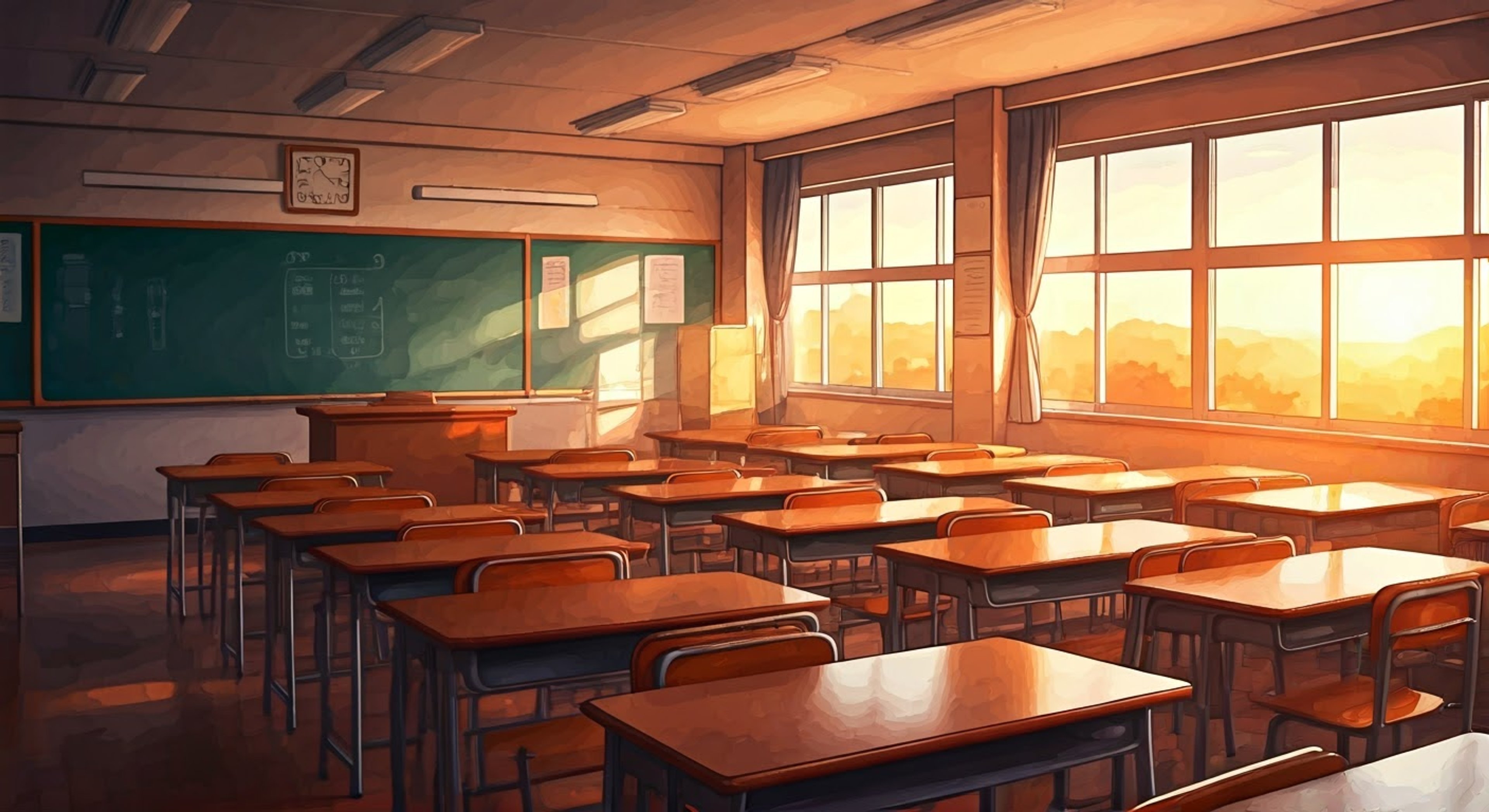 You find yourself in an increasingly tense situation with Midori-sensei after classes have ended for the day. The usually patient teacher seems unusually agitated as you discuss recent events, her warm demeanor slowly giving way to visible frustration. The late afternoon sun casts long shadows through the classroom windows as the confrontation builds.