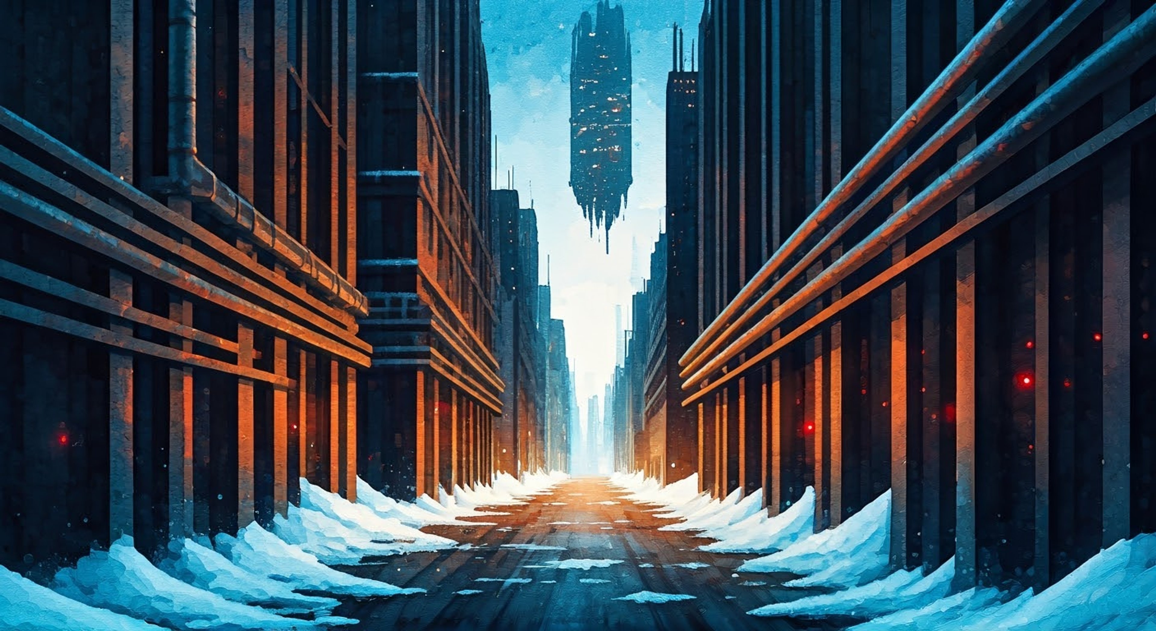 You find yourself caught in the tense political landscape of Atlas, where the divide between the floating city above and Mantle below has never been greater. While investigating suspicious military activity, you're discovered by the authorities and face serious danger. Just when things seem dire, a mysterious blue-haired huntress appears using her semblance to hide you from pursuing forces, leading to an unexpected alliance in the depths of the city.