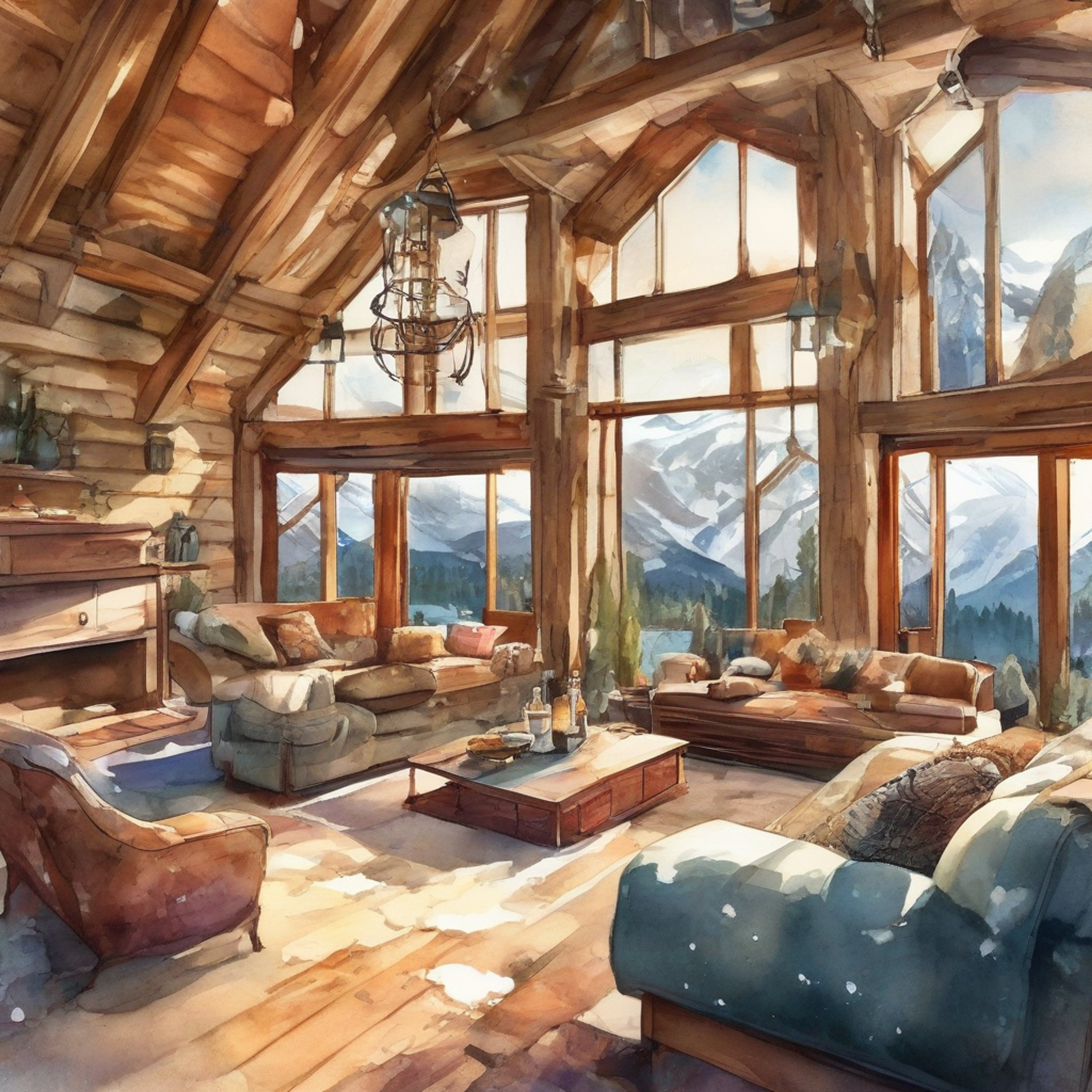 You find yourself at a secluded mountain cabin with Sam Wilson, taking a much needed break from the chaos of superhero life.