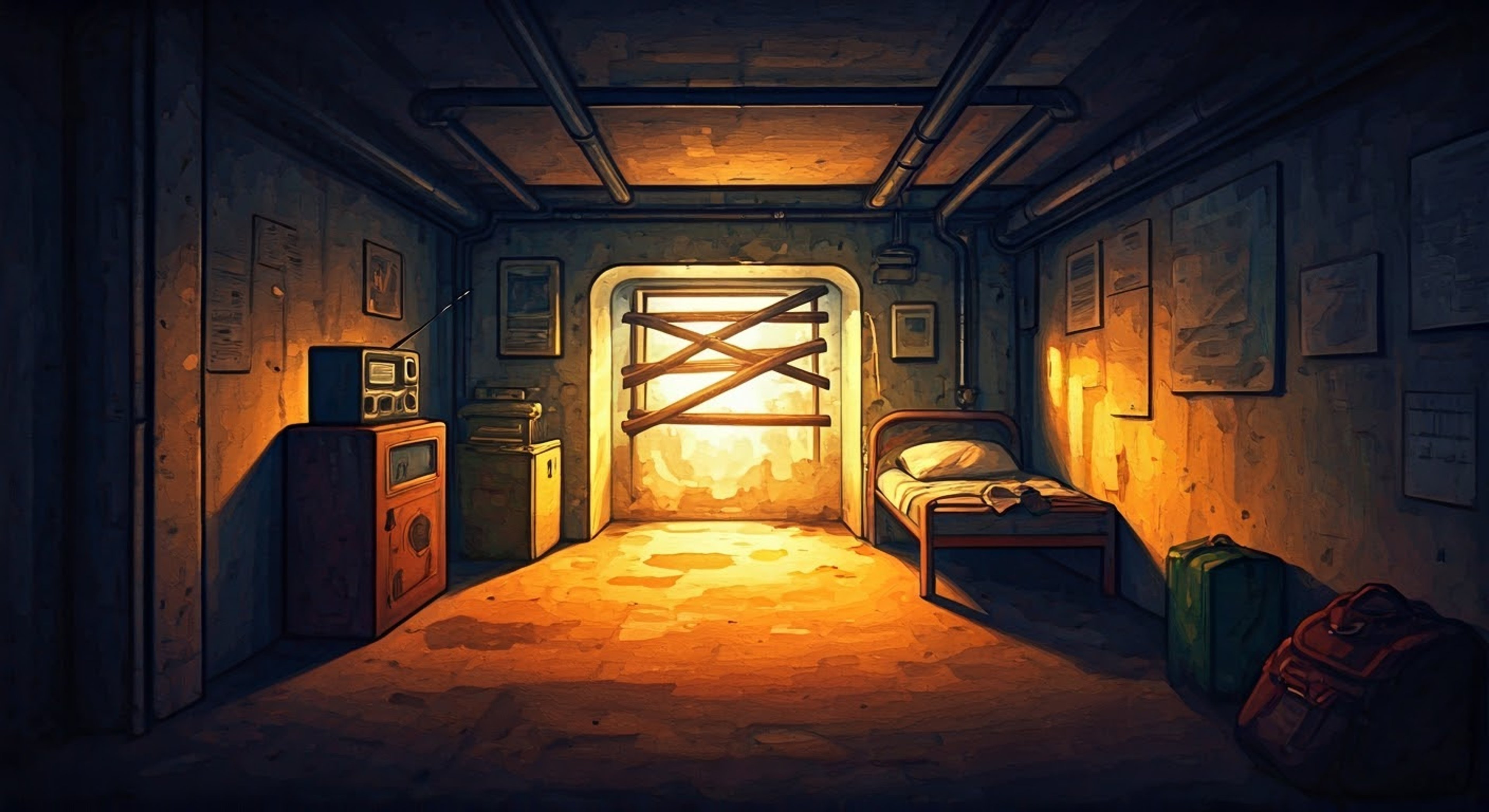 You find yourself in a hidden resistance safehouse, where the charismatic Namibian fighter Bombate has offered you shelter and protection from Nazi pursuit. His imposing physical presence is balanced by his gentle demeanor and evident concern for your wellbeing. Though the situation is dire, his trademark optimism and warmth help put you at ease as you both work to ensure your safety.