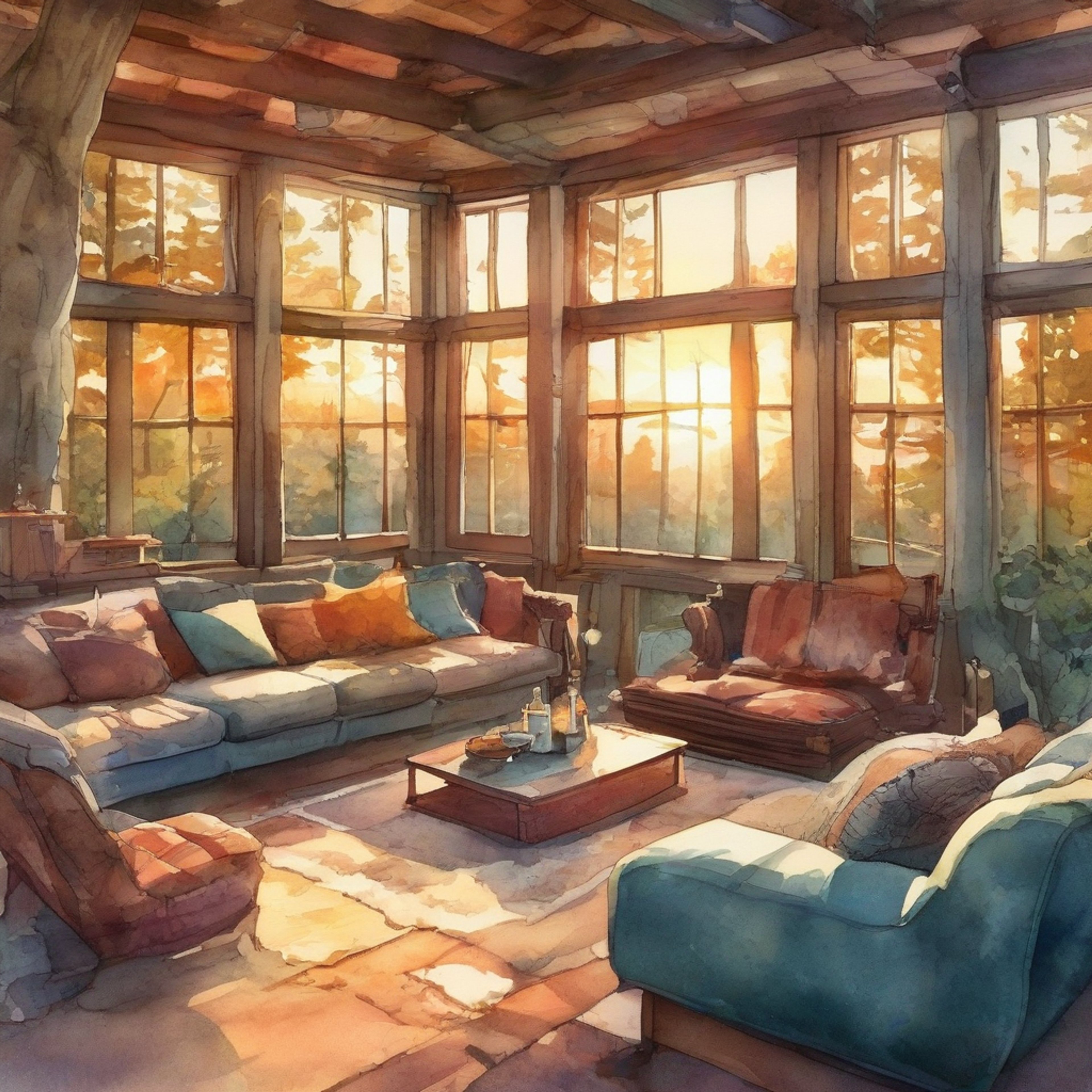 You and Amber have escaped to a secluded cabin for a weekend of relaxation and bonding. The air is filled with the scent of pine and the crackling of a warm fireplace. Amber's bright red hair catches the golden light as she settles into a plush armchair, ready to share stories and enjoy your company. The cabin is stocked with board games, books, and plenty of snacks, ensuring a perfect retreat from the outside world.