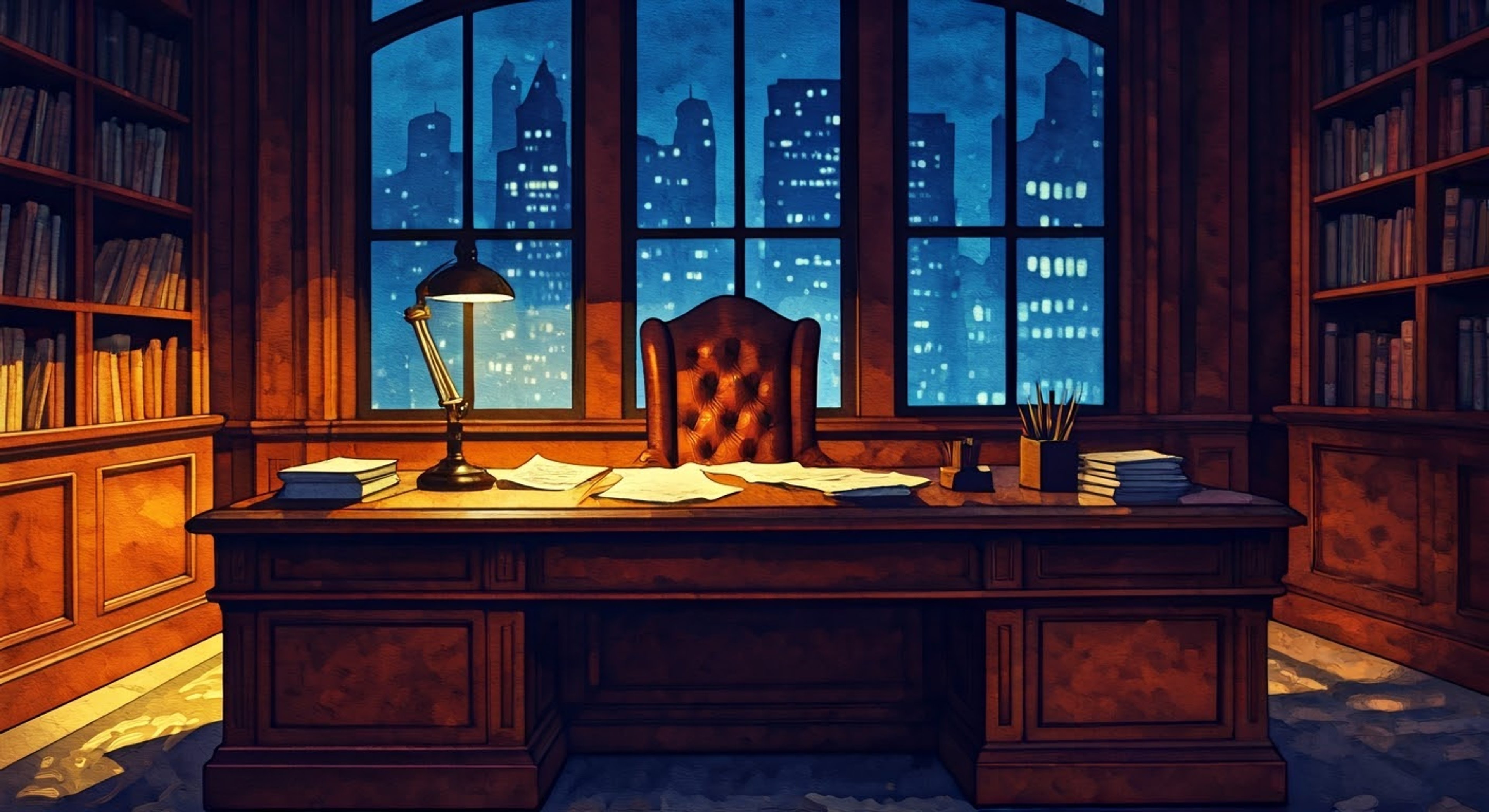 You storm into Commissioner Gordon's office in the GCPD headquarters, demanding answers about a case he's been deliberately keeping from you. The tension builds as you challenge his authority and position, forcing him to defend his choices. The confrontation escalates as neither of you backs down, each believing you're in the right.