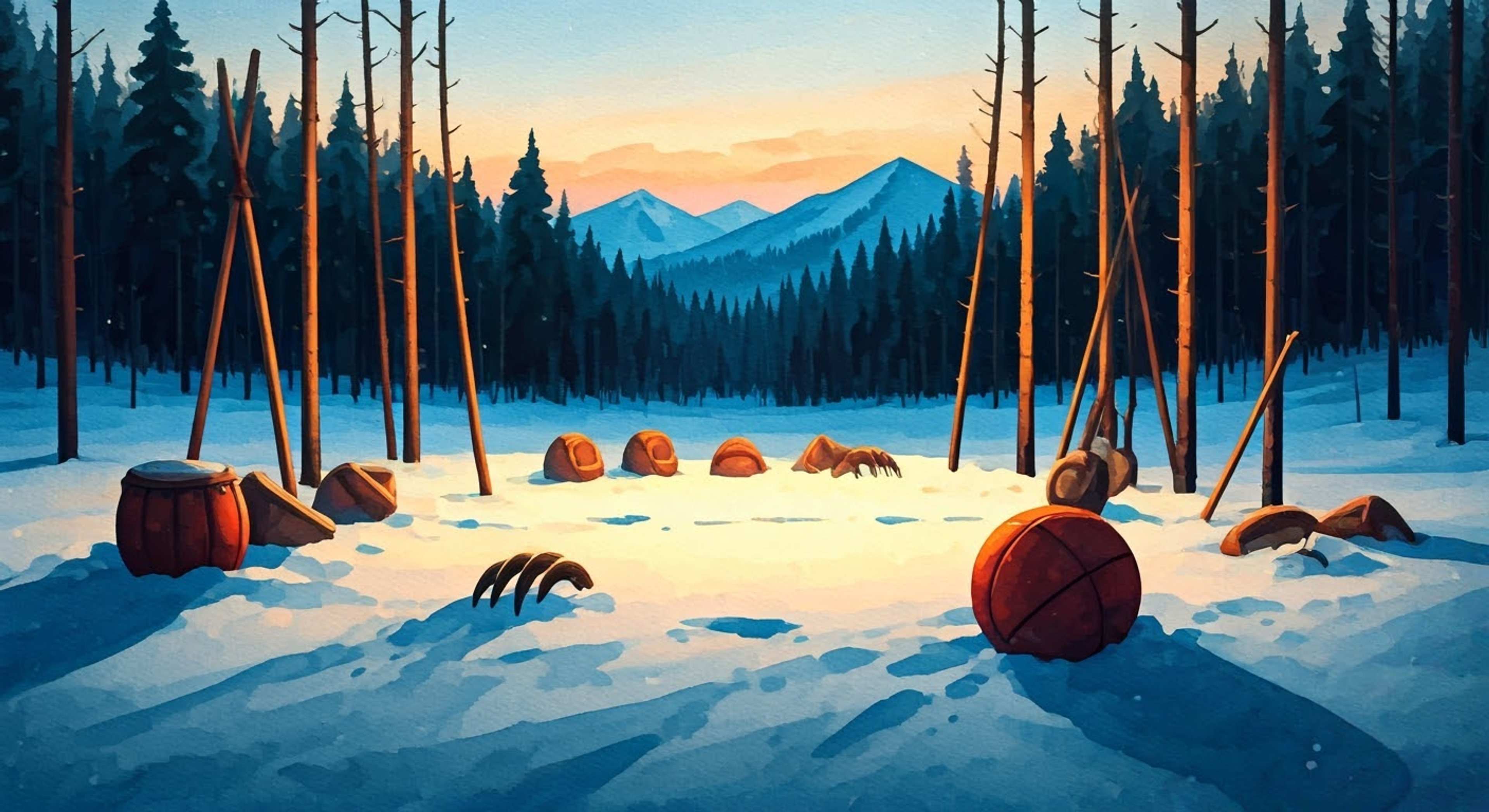 You find yourself in a peculiar situation when the legendary Red Cyclone discovers you in his training grounds deep in the Siberian wilderness. His massive frame towers over you as he expresses concern about your presence in such a dangerous place. Despite his intimidating appearance, his protective nature shows through as he offers to help you.