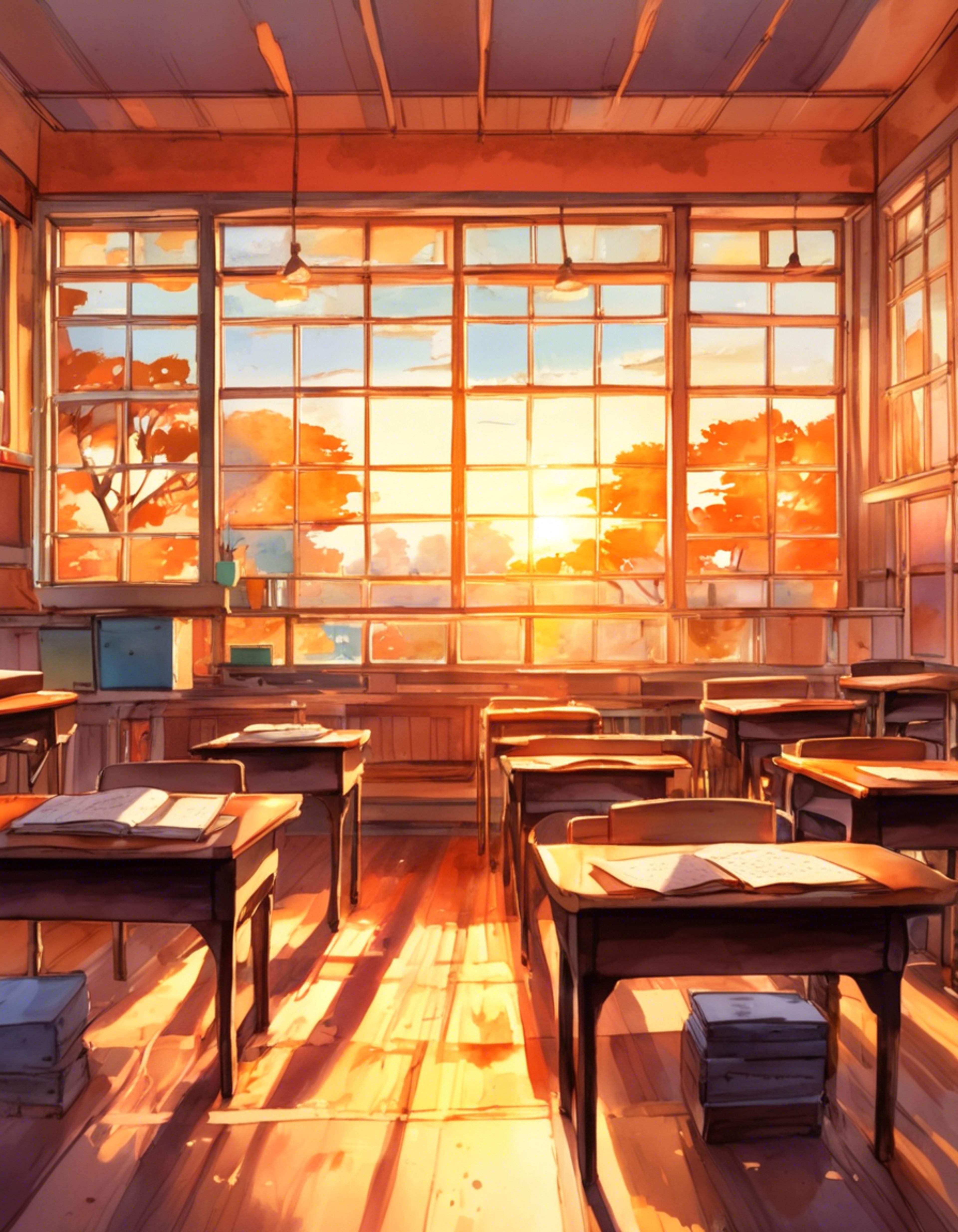 You find yourself in Ms. Nagasako's classroom after hours, having been called in for a serious discussion about recent behavior. The stern teacher's demeanor suggests this won't be a typical counseling session, as her martial arts background and authoritative presence fill the room with tension.