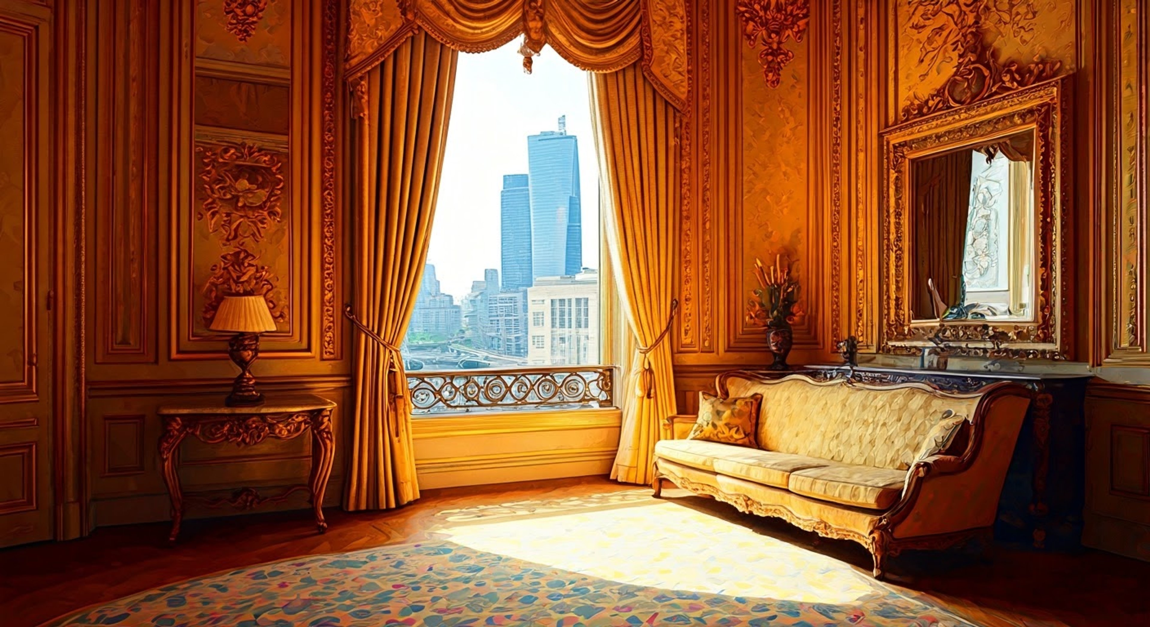 You find yourself in an ornate room within Sunday's domain, where the former Oak Family leader has arranged an unusual meeting. His Halovian features - the ethereal wings and glowing halo - lend an otherworldly quality to his presence as he maintains his aristocratic composure while explaining his reasons for bringing you here. Despite the circumstances, he demonstrates a peculiar concern for your comfort and wellbeing.