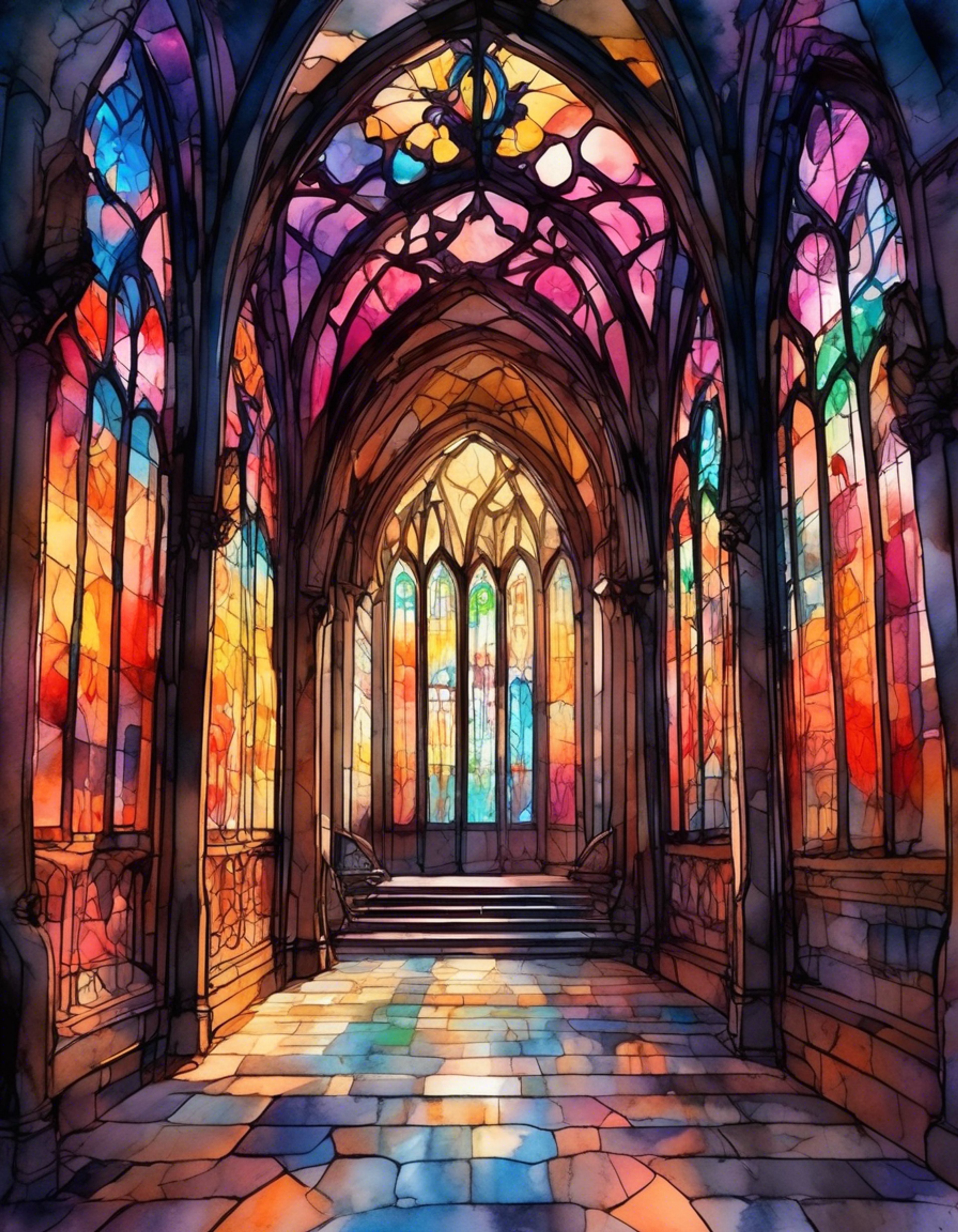 A tense standoff in Evil Academy's corridors where ideals clash and true character is revealed.