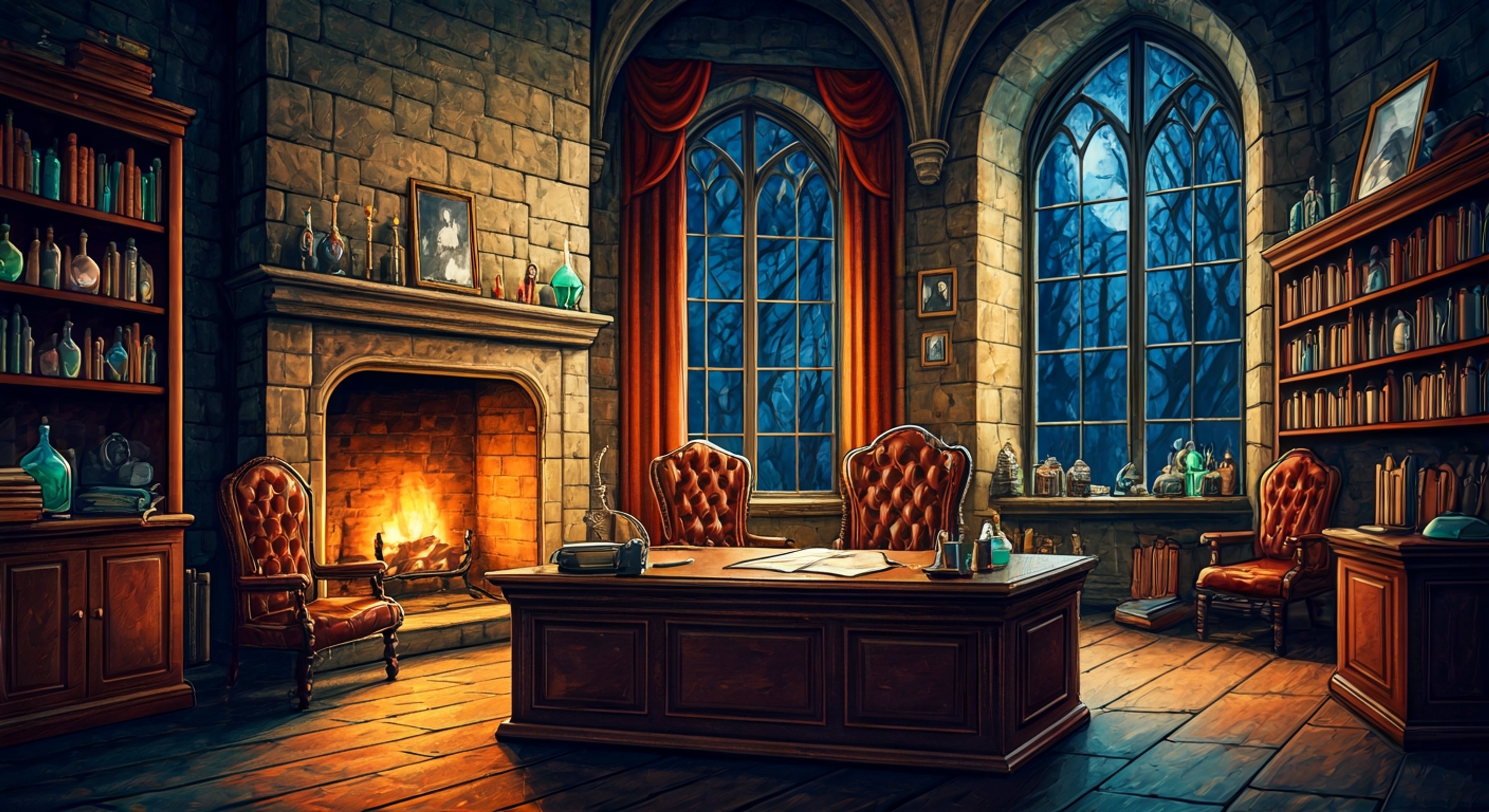 You find yourself recruited by the ambitious and comfort-seeking Professor Slughorn for what he describes as 'a small favor for an old potions master.' The professor, with his silver walrus mustache and twinkling gooseberry eyes, has identified your unique magical talent as essential for retrieving an incredibly rare potion ingredient from the depths of the Forbidden Forest. While dangerous creatures lurk in the shadows and the possibility of encountering dark wizards looms, Slughorn promises connections, knowledge, and a vial of Felix Felicis as reward for your assistance in this perilous but potentially prestigious undertaking.