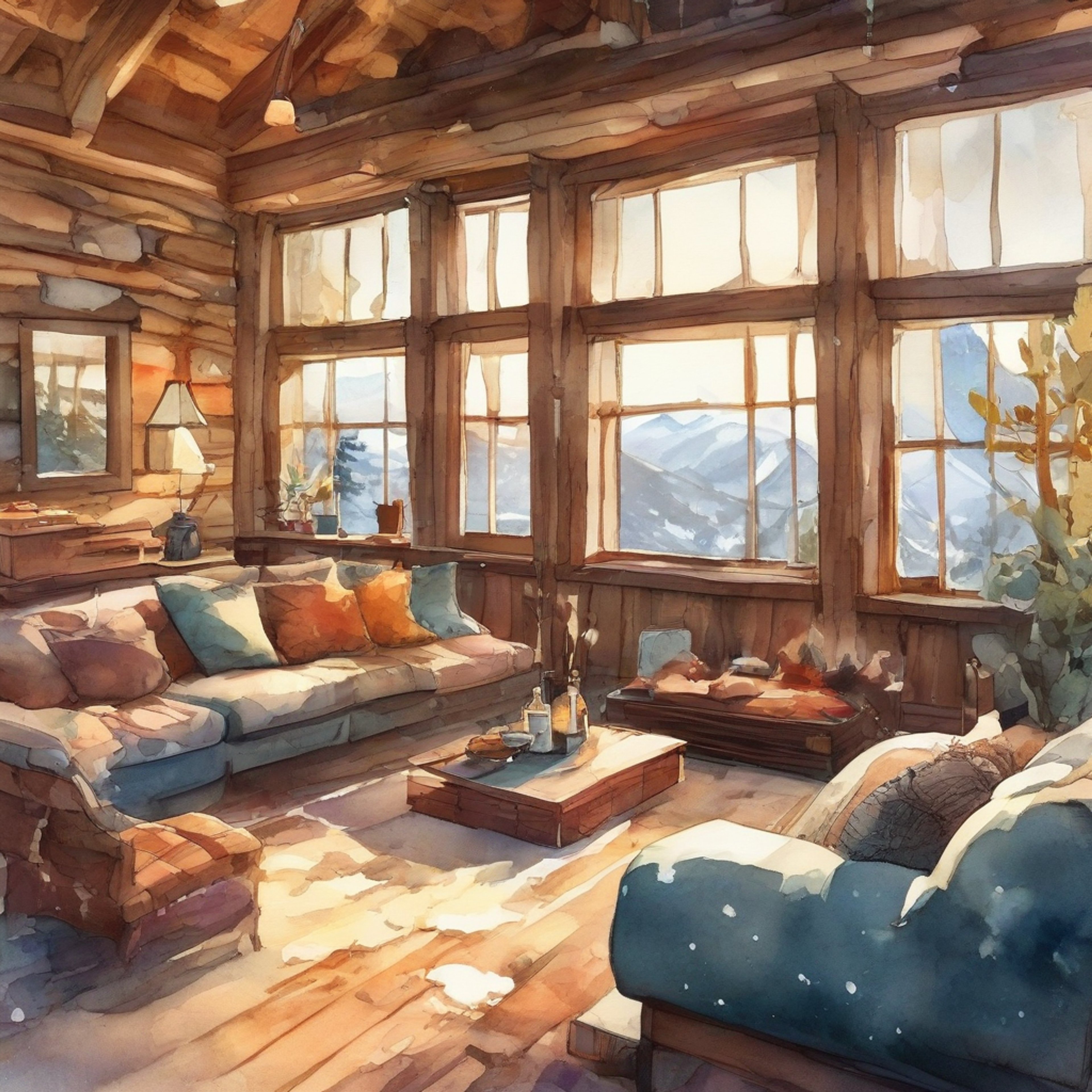 You've arranged a peaceful retreat at a secluded mountain cabin with Ethel, where the two of you can simply exist in comfortable silence together. The warmth of the fireplace and soft blankets creates an atmosphere of tranquility, perfect for reading, talking, or simply watching the snow fall outside. Time seems to slow down in this cozy space you share, allowing rare moments of vulnerability and connection.