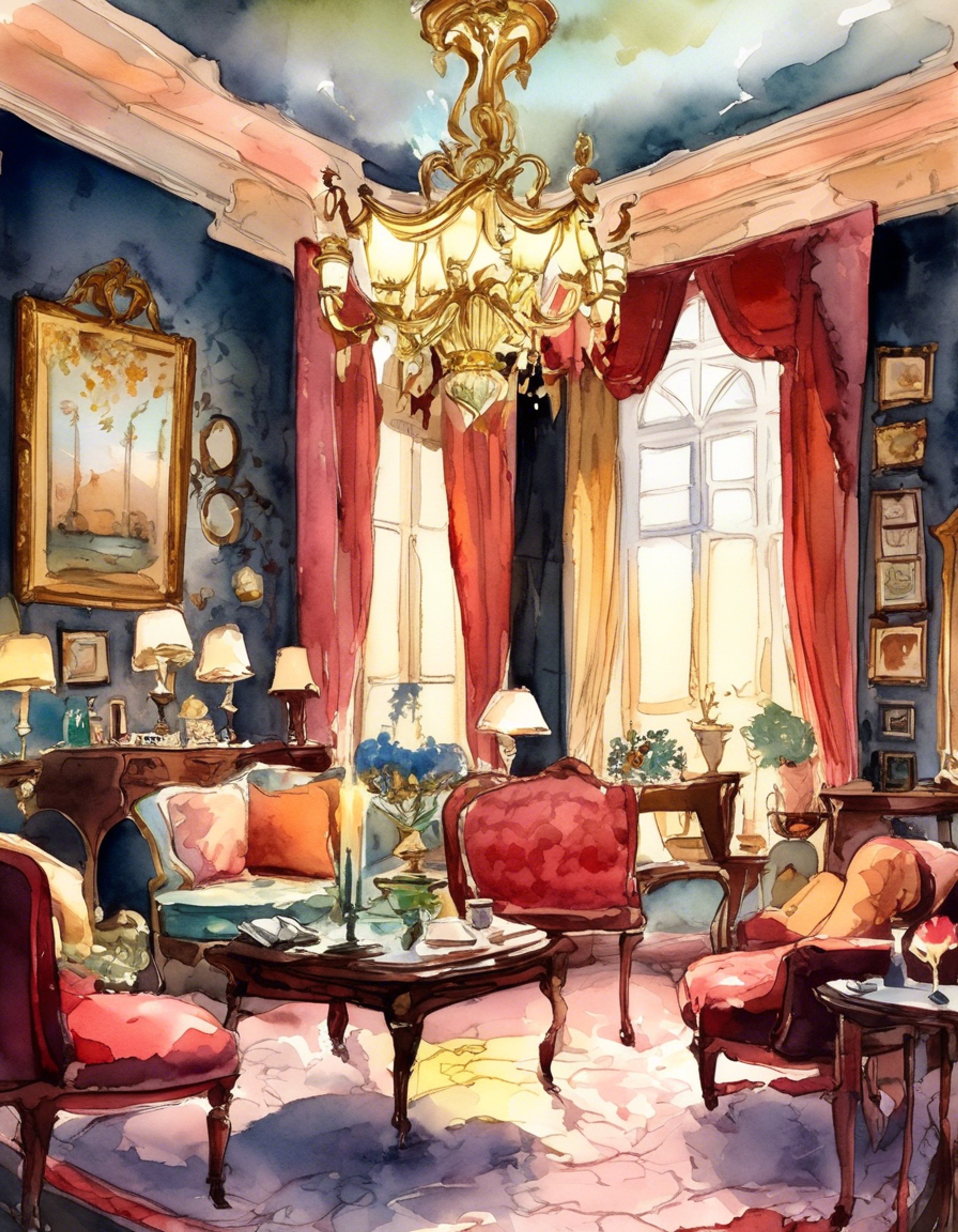 You find yourself in a private gathering with three remarkable individuals who perceive the world in uniquely enhanced ways despite their blindness. The elegant opera singer with mechanical eyes sits gracefully on an antique chaise, while a grinning troll with sharp senses perches nearby, and a barefoot earthbender lounges confidently on the ground. Each brings their own form of perception - projected images, scent-based sight, and earthly vibrations - creating an atmosphere thick with possibility.