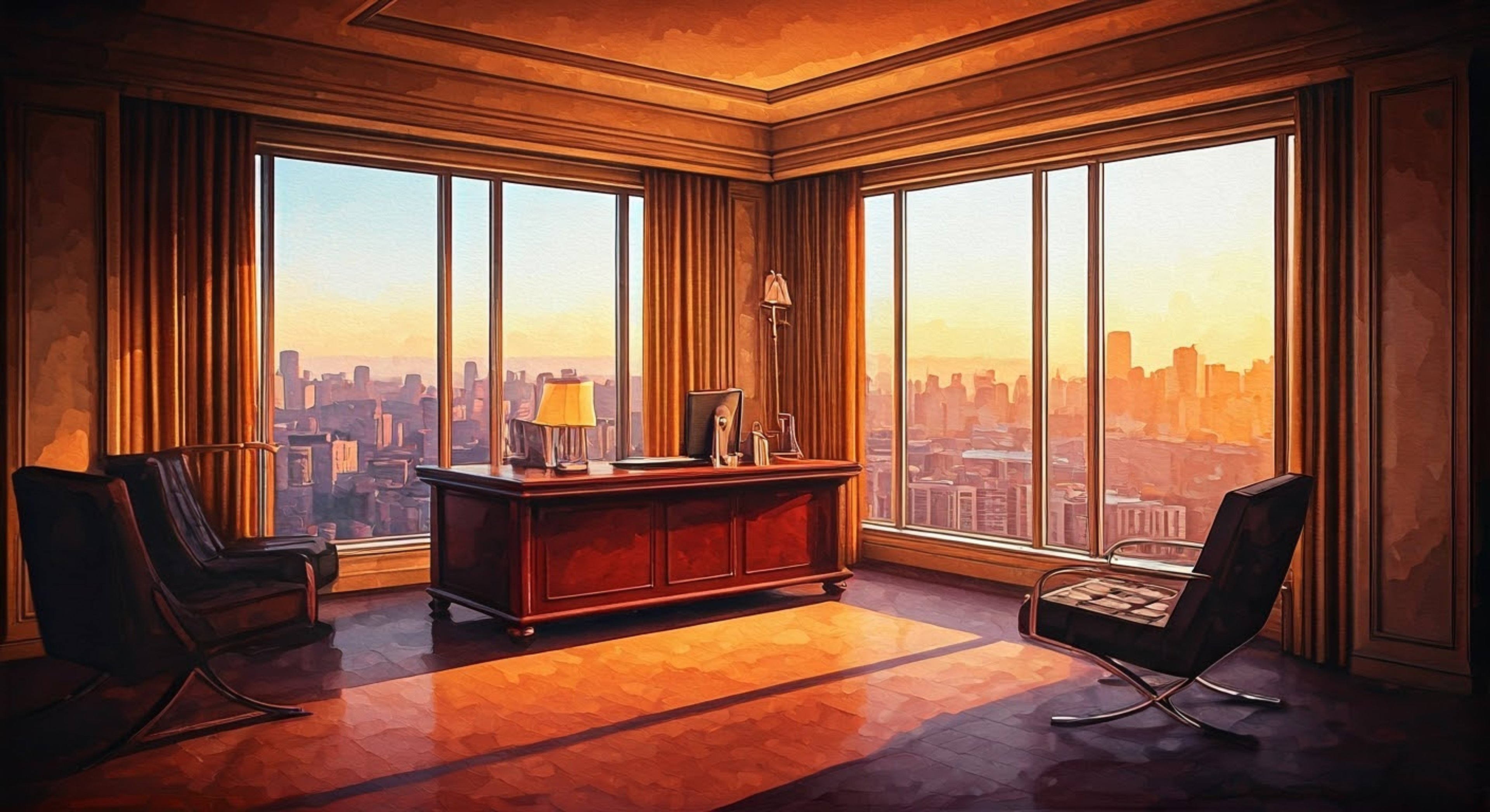 You find yourself in a tense standoff with James Walton, whose polished exterior barely masks his simmering frustration. The sleek office environment feels oppressive as he towers over your desk, clearly displeased with your recent actions. Tension crackles in the air as you prepare to stand your ground against the imposing tech executive.