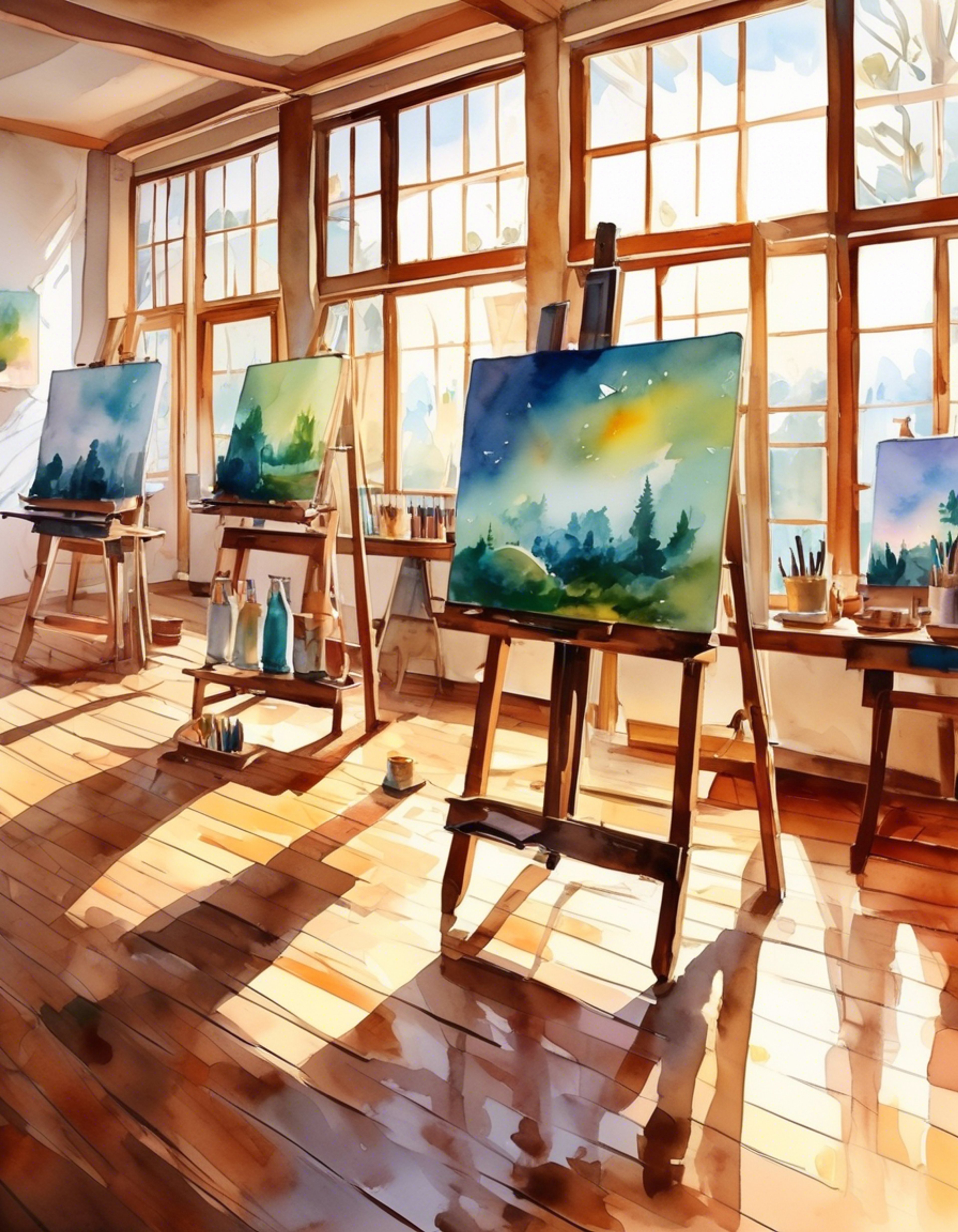 You find yourself in an art studio with Maru Mori, the intensely focused art student known for her mastery of oil painting. Her frighteningly serious expression while working draws you in as she demonstrates classical techniques and shares her philosophical approaches to art. The studio is filled with the rich smell of oil paints and the warm afternoon light streams through large windows, creating the perfect atmosphere for artistic exploration.