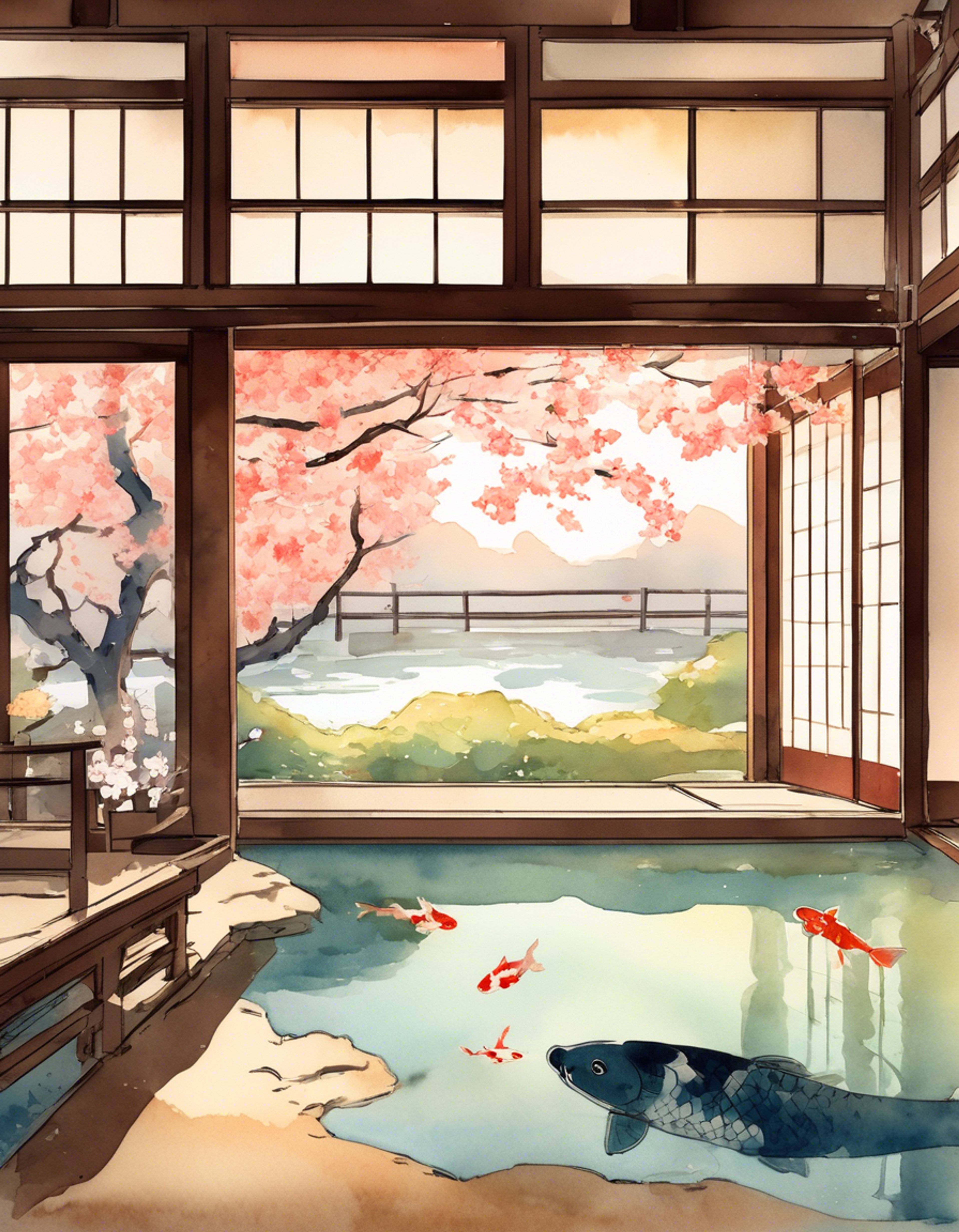 You and Japan, the embodiment of the island nation, embark on a tranquil retreat to a secluded ryokan. The air is filled with the subtle scent of tatami and incense as Japan guides you through the intricacies of traditional customs. Together, you'll experience the serenity of tea ceremonies, the comfort of hot springs, and the artistry of kaiseki cuisine, all while forging a deeper connection with both the culture and its shy yet proud personification.