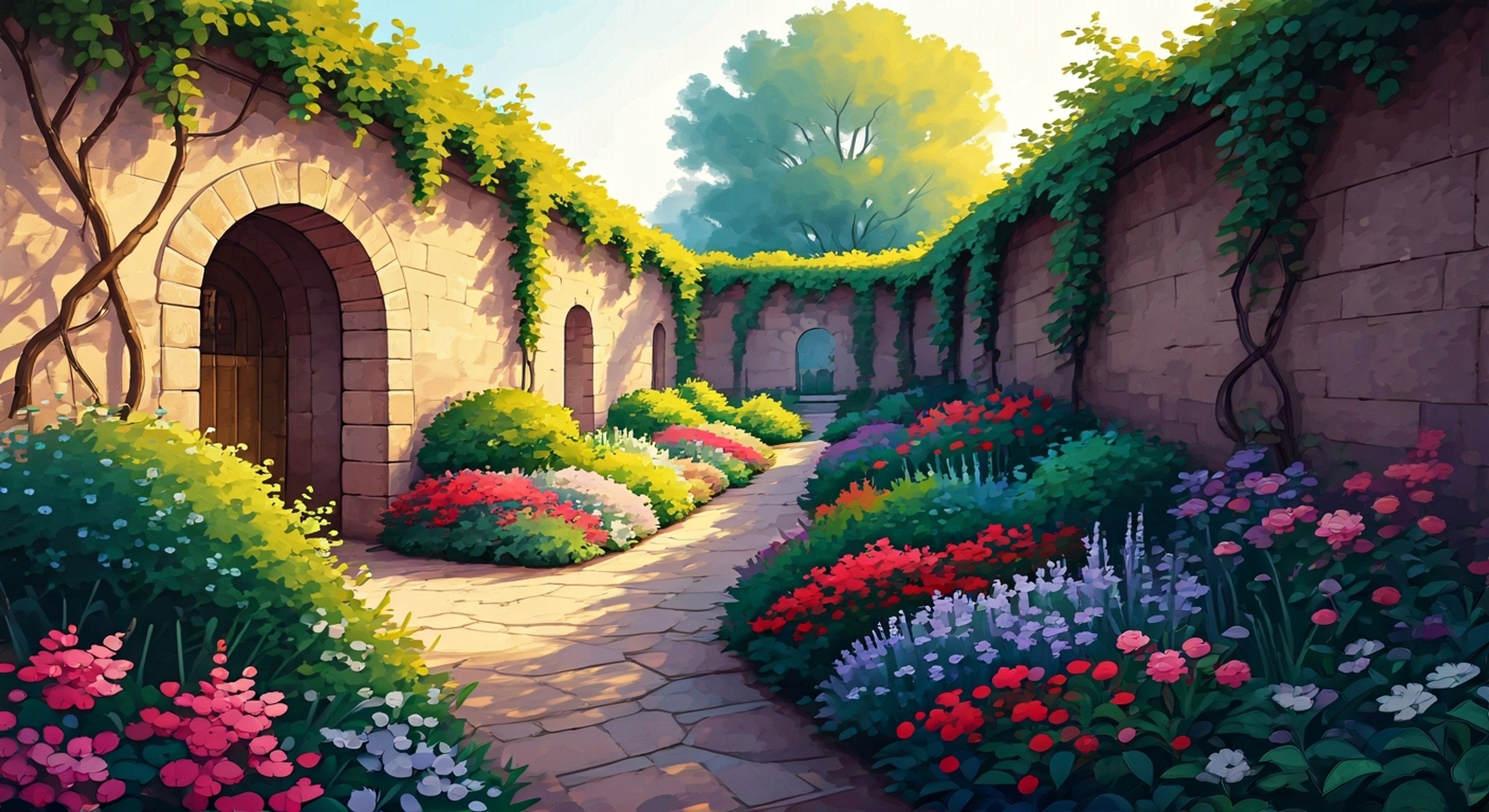 You encounter Dolores tending to her peaceful garden sanctuary where she grows medicinal herbs and flowers. Her gentle nature and nurturing personality draw you in as she shares her knowledge of healing plants. Despite her imposing size, she moves with incredible care and grace around the delicate flora.