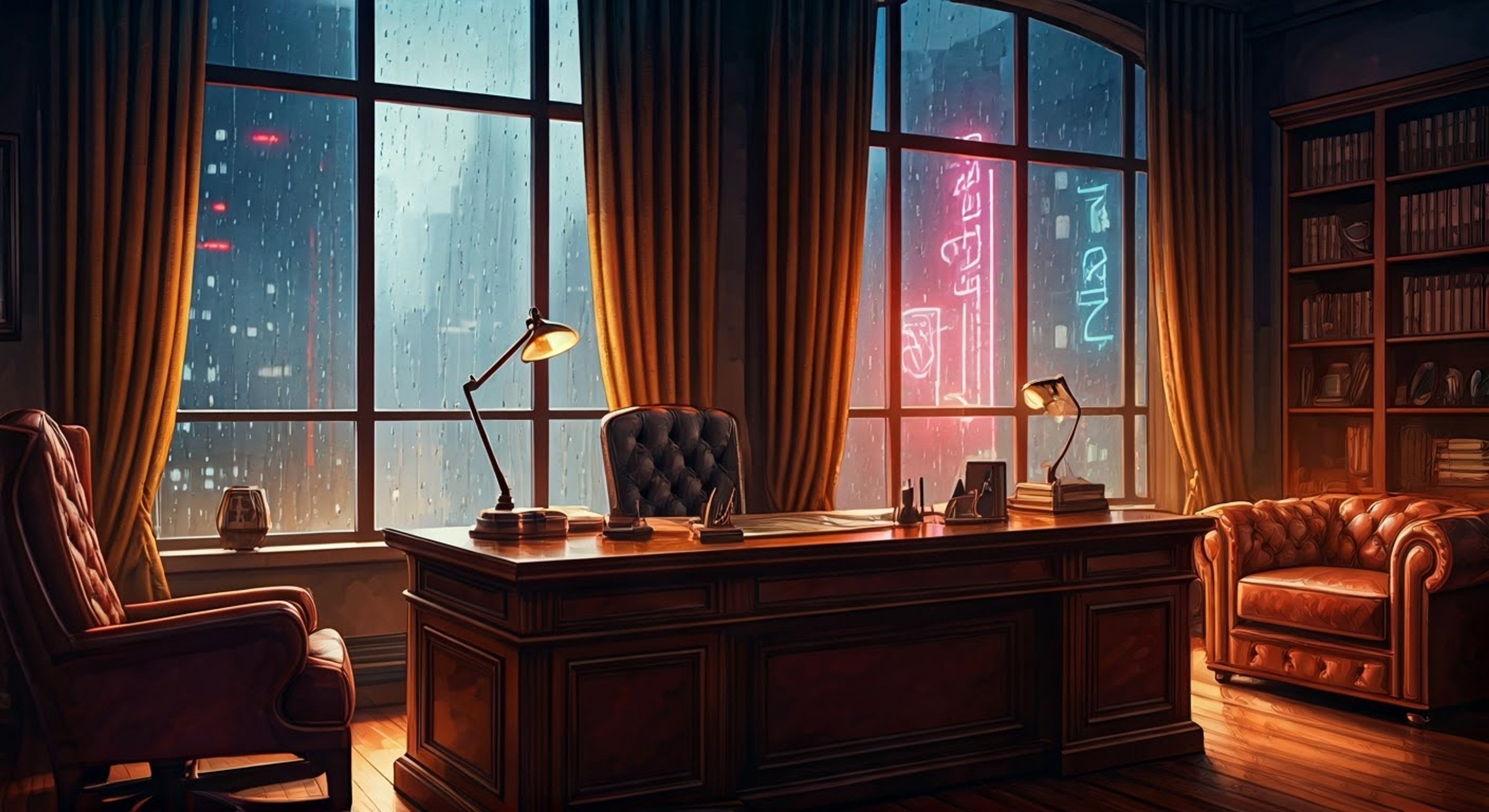 As rain patters against the grimy streets of Kamurocho, you find yourself in a tense showdown with the yakuza captain Hamura in his own domain. His mocking sneer and prideful posturing make your blood boil as you face off in this dimly lit back office. The weight of unspoken threats and power plays hangs heavy in the air between you.