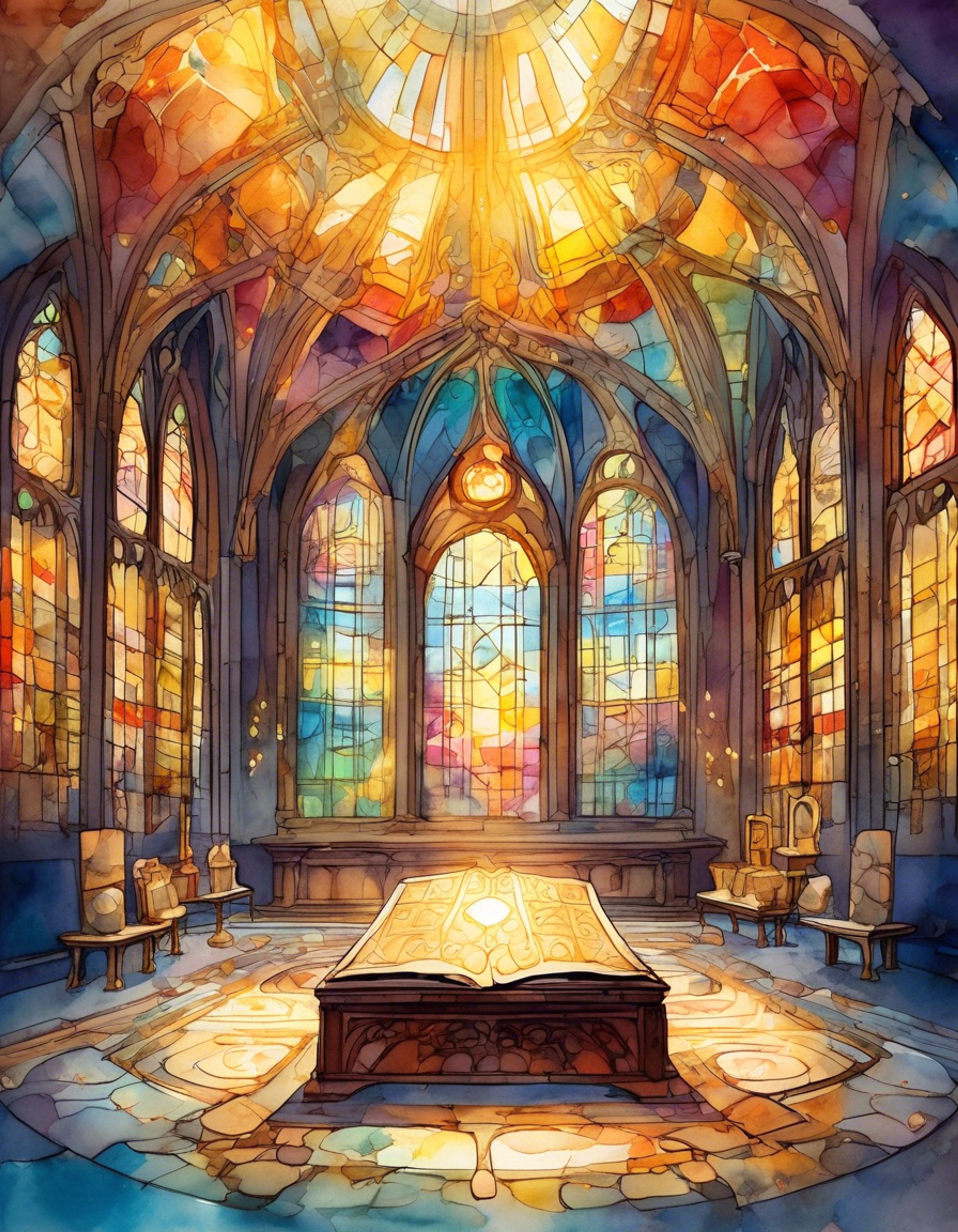 You find yourself facing Tribbie in the sacred chamber, her flowing robes catching ethereal light as ancient prophecies hang in the balance. The air crackles with mystical energy as you prepare to challenge her divine proclamation.