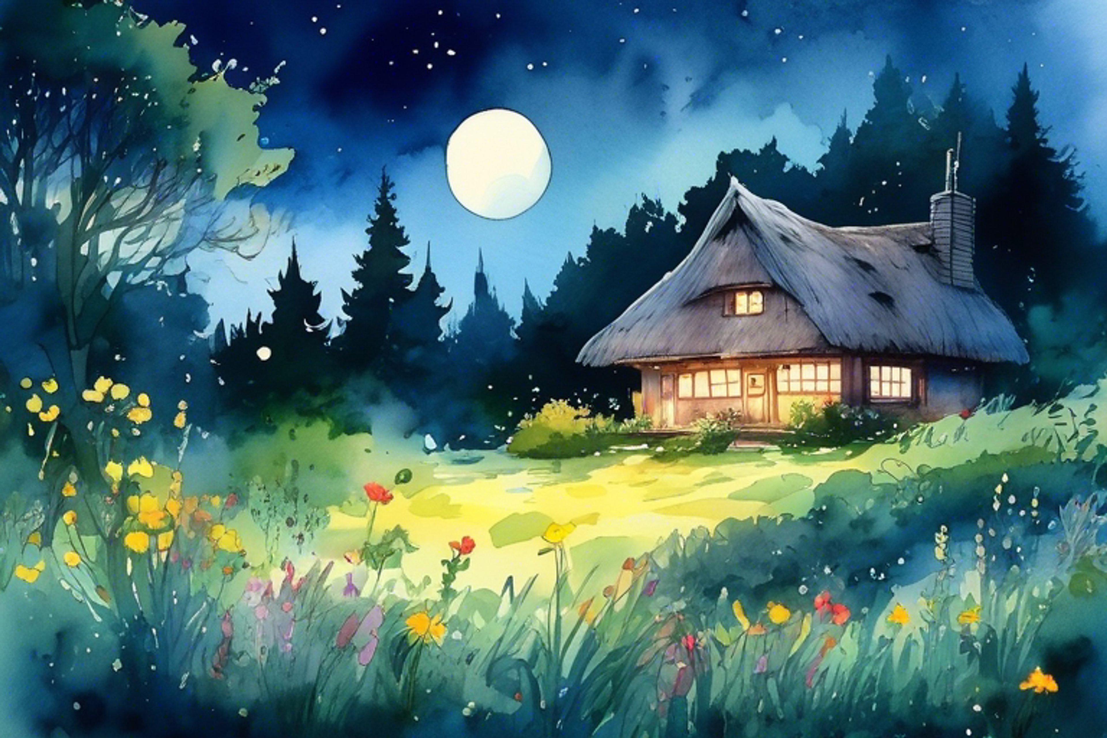 You find yourself drawn to the home of a fellow magic-user on a moonlit evening. What mysteries will you uncover together?