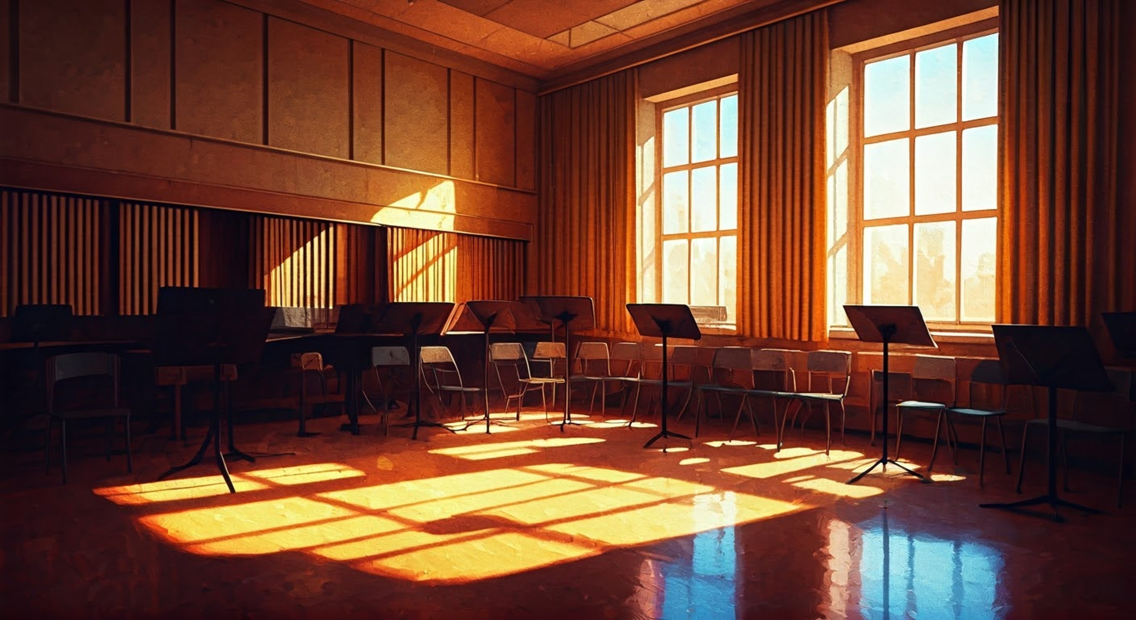 In the music room after school, you find yourself alone with Soyo, the talented bassist of MyGO!!!!!. She's offered to help you improve your bass playing, bringing her expertise and gentle teaching style to guide you. The late afternoon sun streams through the windows as she demonstrates proper technique, her long brown hair catching the golden light as she plays.