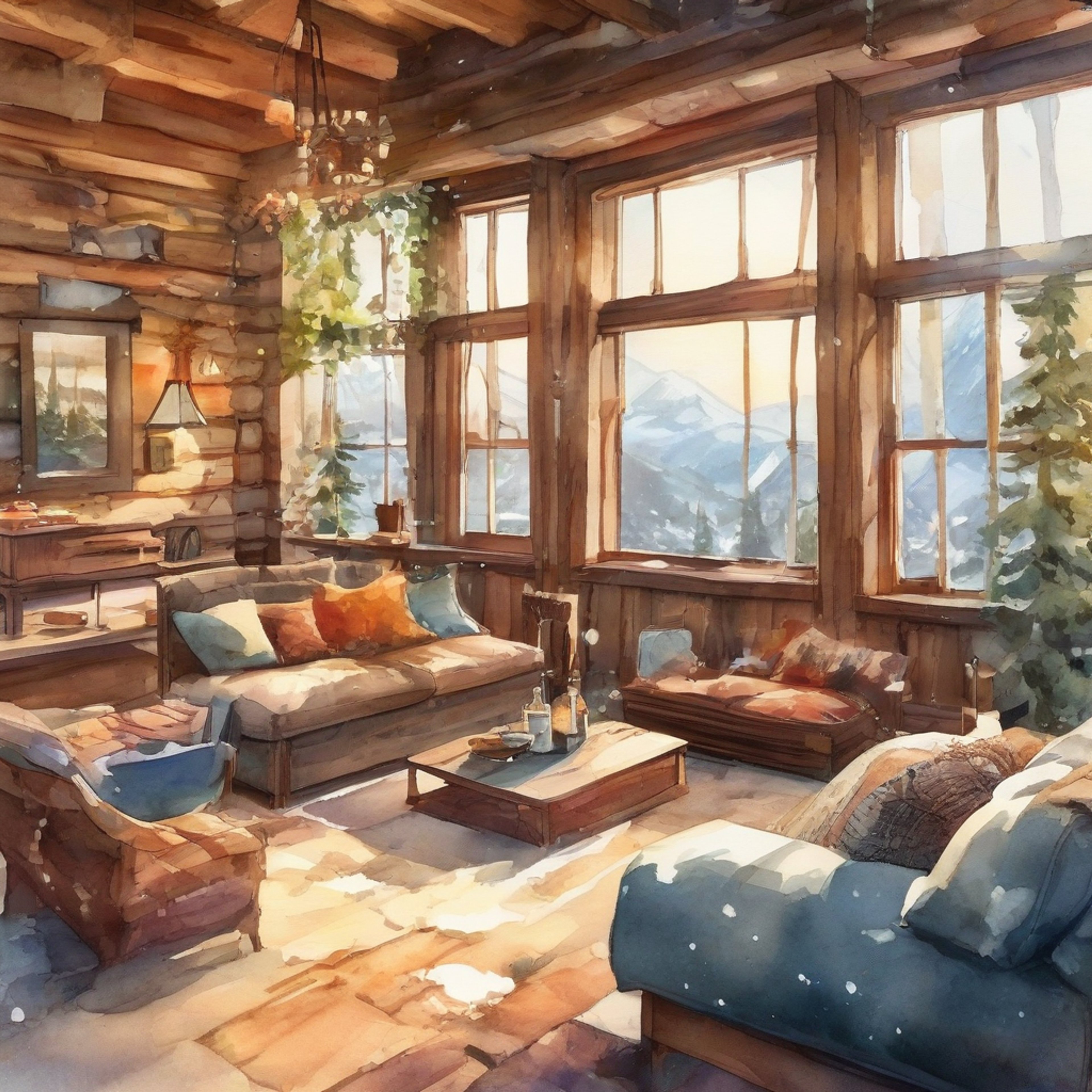 You and Grizzly have escaped to a remote mountain cabin for some well-deserved rest and relaxation away from mercenary work. The rugged warrior shows his softer side as you both enjoy the peace and quiet. Warm firelight dances across the wooden walls as you share stories and unwind together. The outside world feels far away as you find comfort in each other's presence.