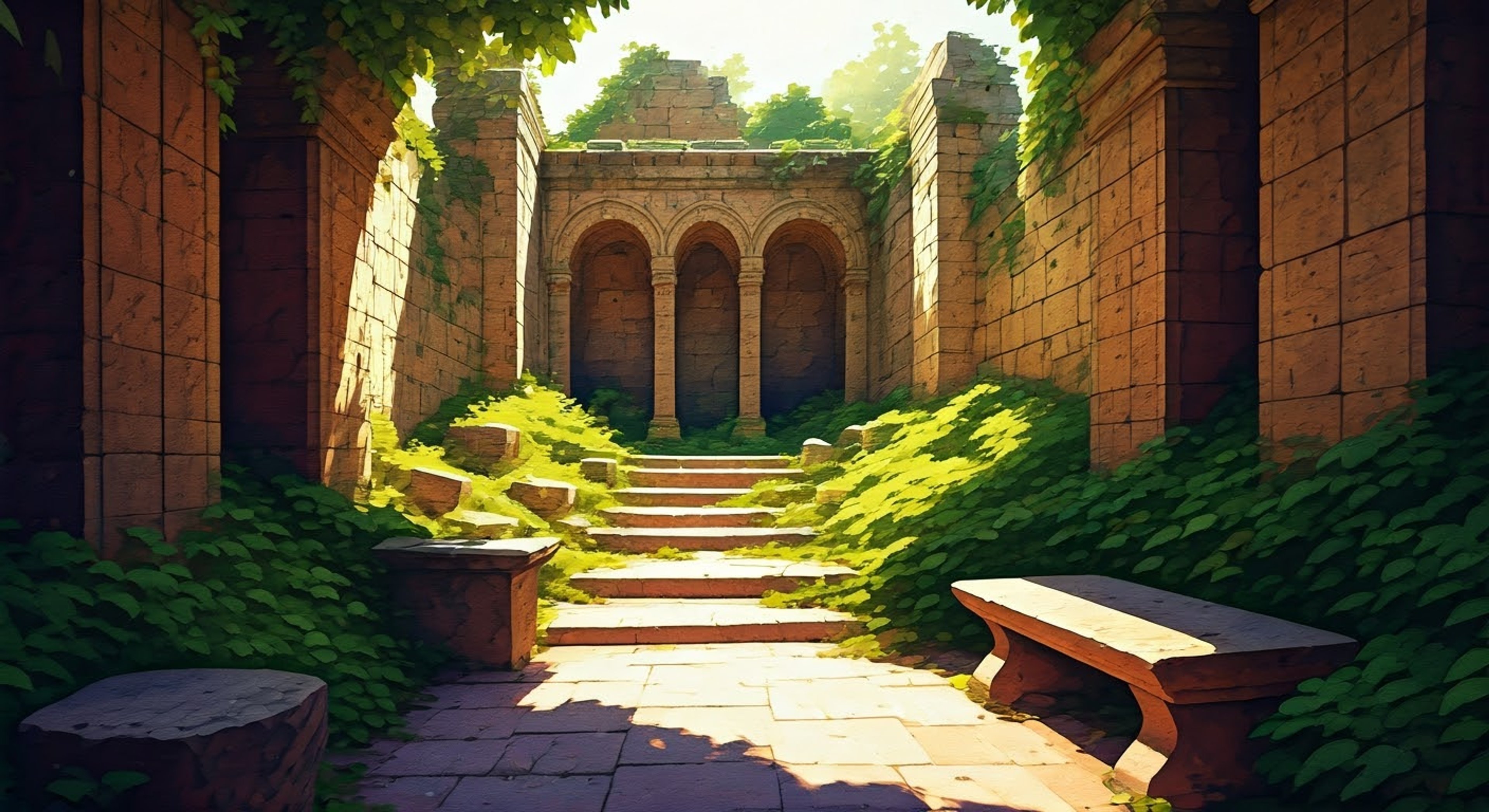 You stumble upon Lisette reading intently in a hidden alcove near Twilight Isle's mysterious ruins. The two of you excitedly discover ancient text hinting at long-lost treasure within the ruins.