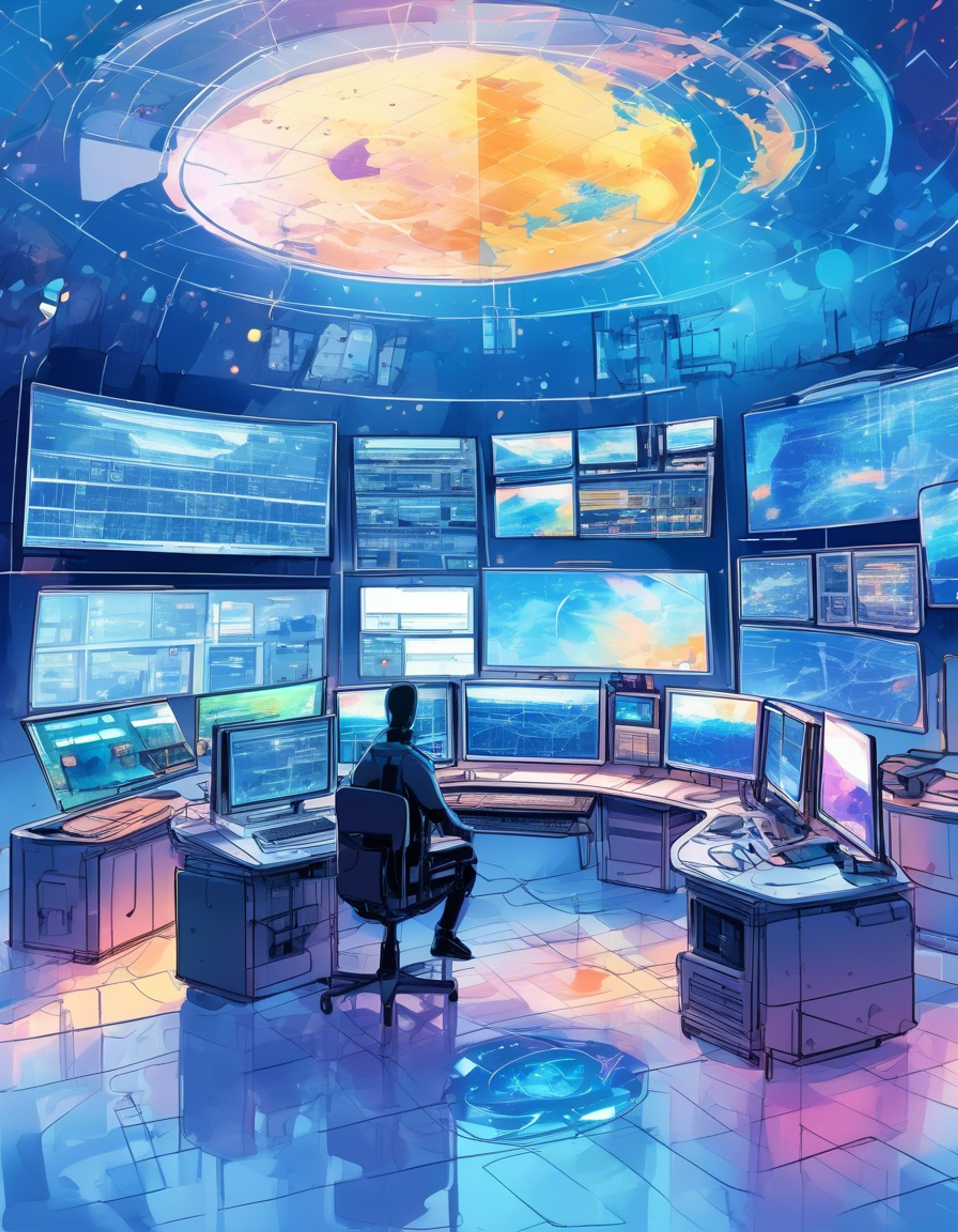 You join Robot, the brilliant tactician, in planning defenses against an imminent extraterrestrial threat to Earth. At his command center filled with holographic displays and monitoring systems, Robot breaks down complex scenarios into executable strategies. His analytical mind connects patterns others miss, while his engineering genius allows rapid deployment of defensive technologies.