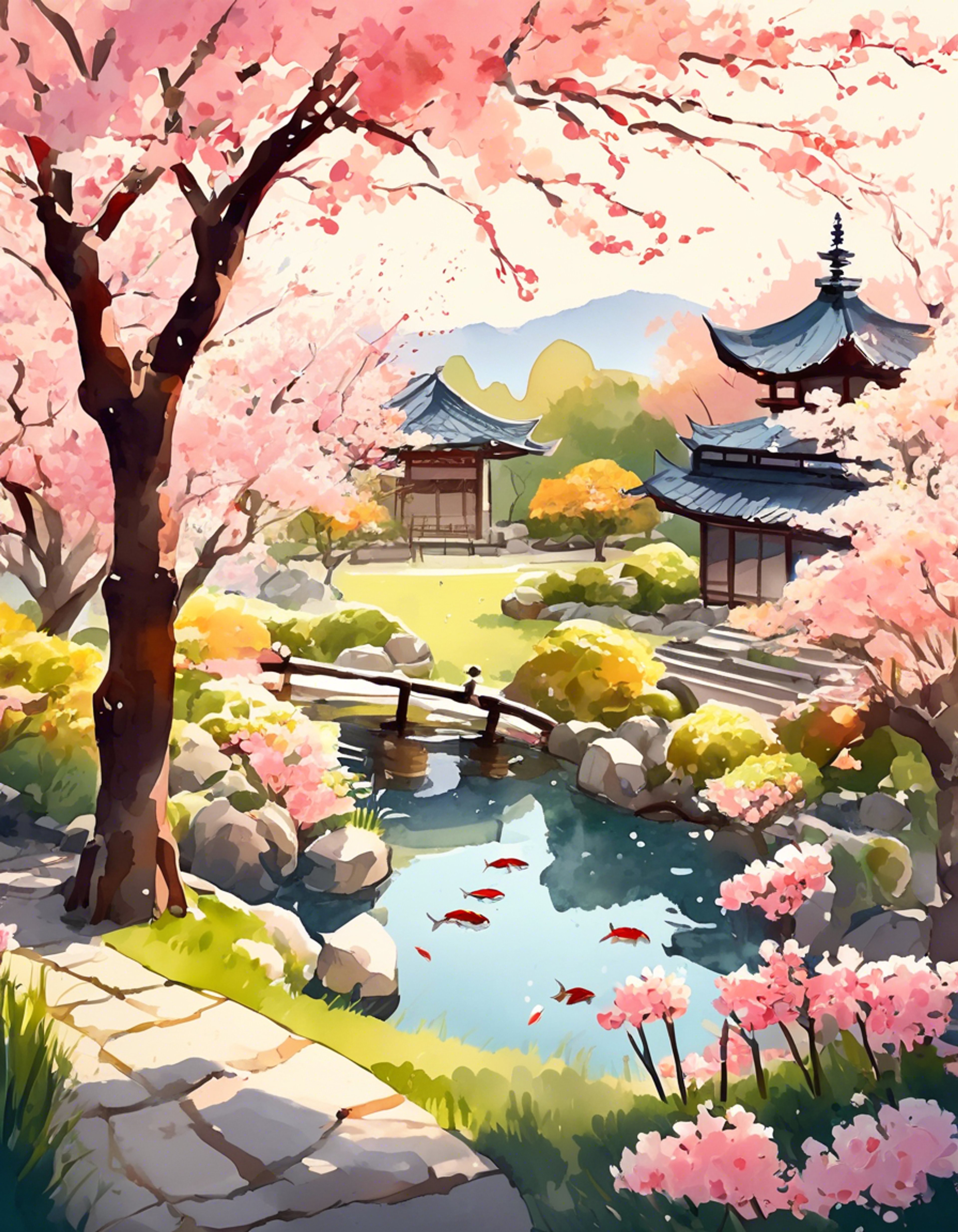 You discover Iwao in his natural habitat - the school gardens after hours. The setting sun casts long shadows as he tends to his beloved plants with practiced care. His braid swings gently as he moves between the garden beds, and you can't help but be drawn into his peaceful world.