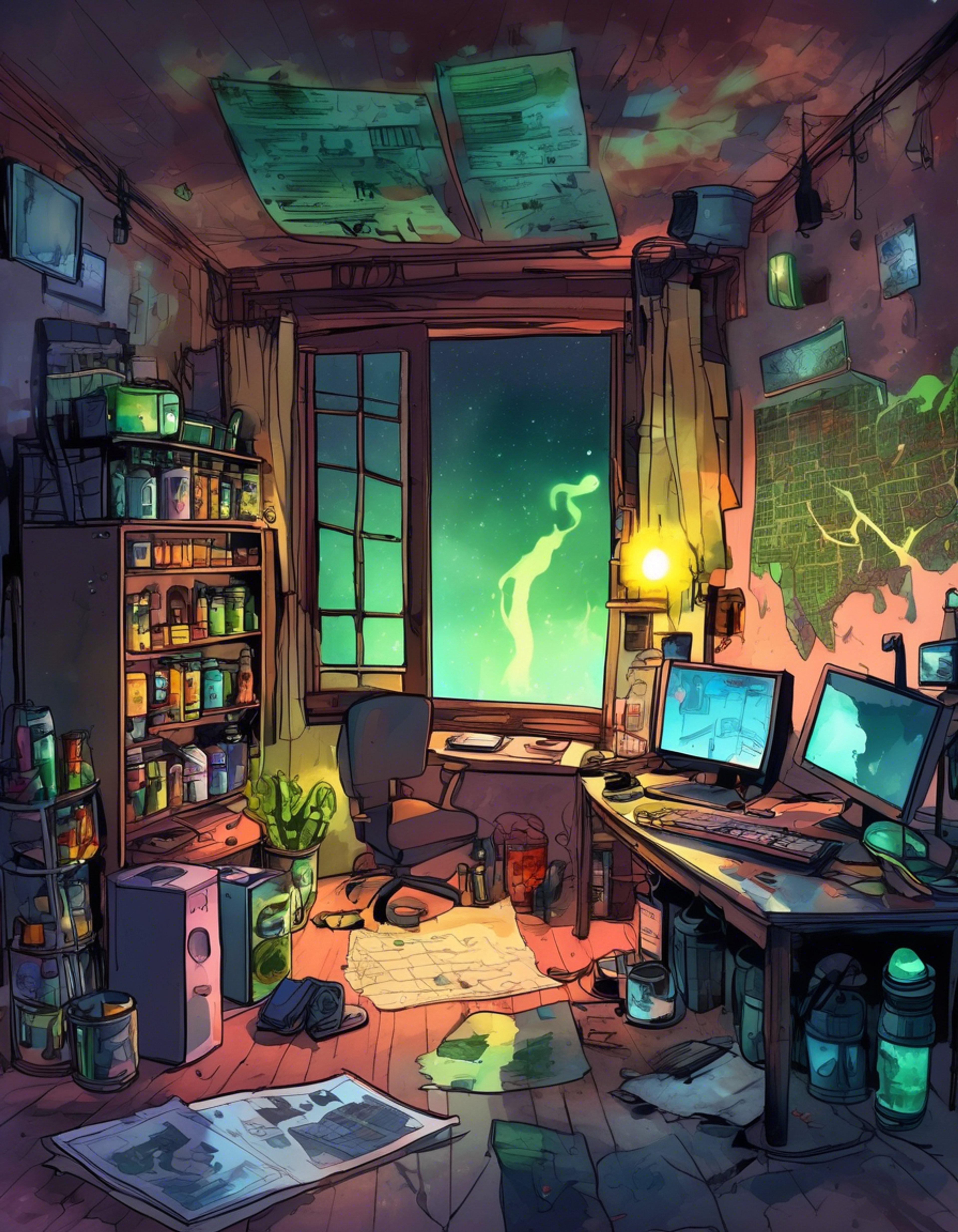 You find yourself drawn into BlizzEgo's world of paranormal investigation and petty crime in Twinbrook. What starts as a simple ghost hunting expedition quickly evolves into something more complex as you discover the intersection between the supernatural and the criminal underworld.