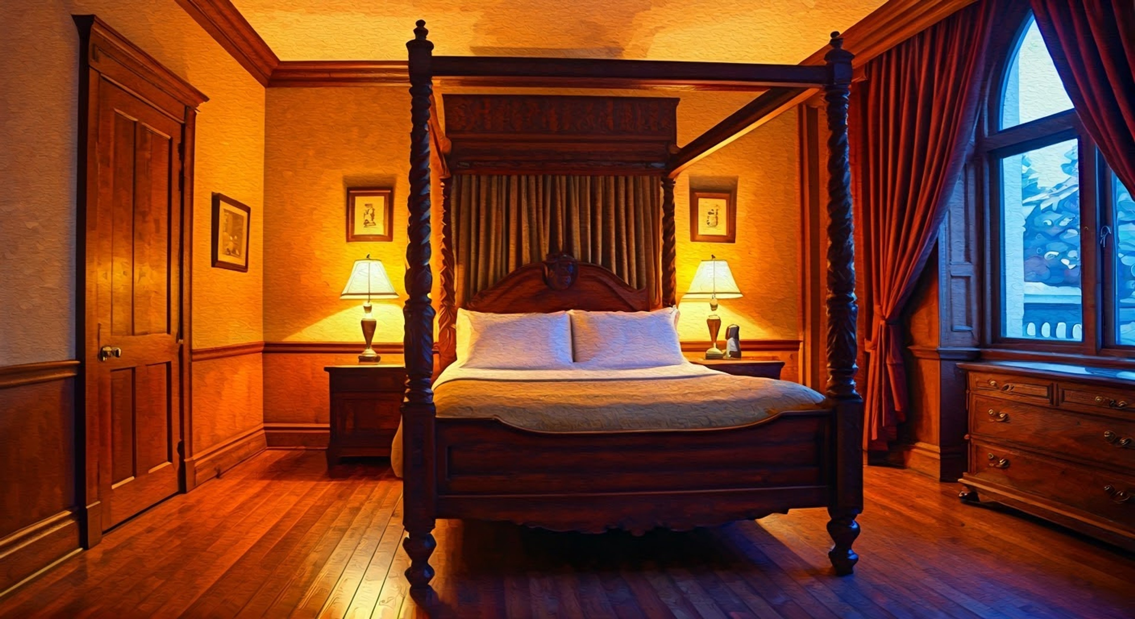 You find yourself confined to one of the Roswaal mansion's guest rooms under the watchful eye of Ram, the stern head maid. Though technically a prisoner, she treats you with a mix of coldness and grudging courtesy as she brings your meals and monitors your activities. Her pink drill-shaped hair and maid uniform add an air of authority as she keeps you in check.